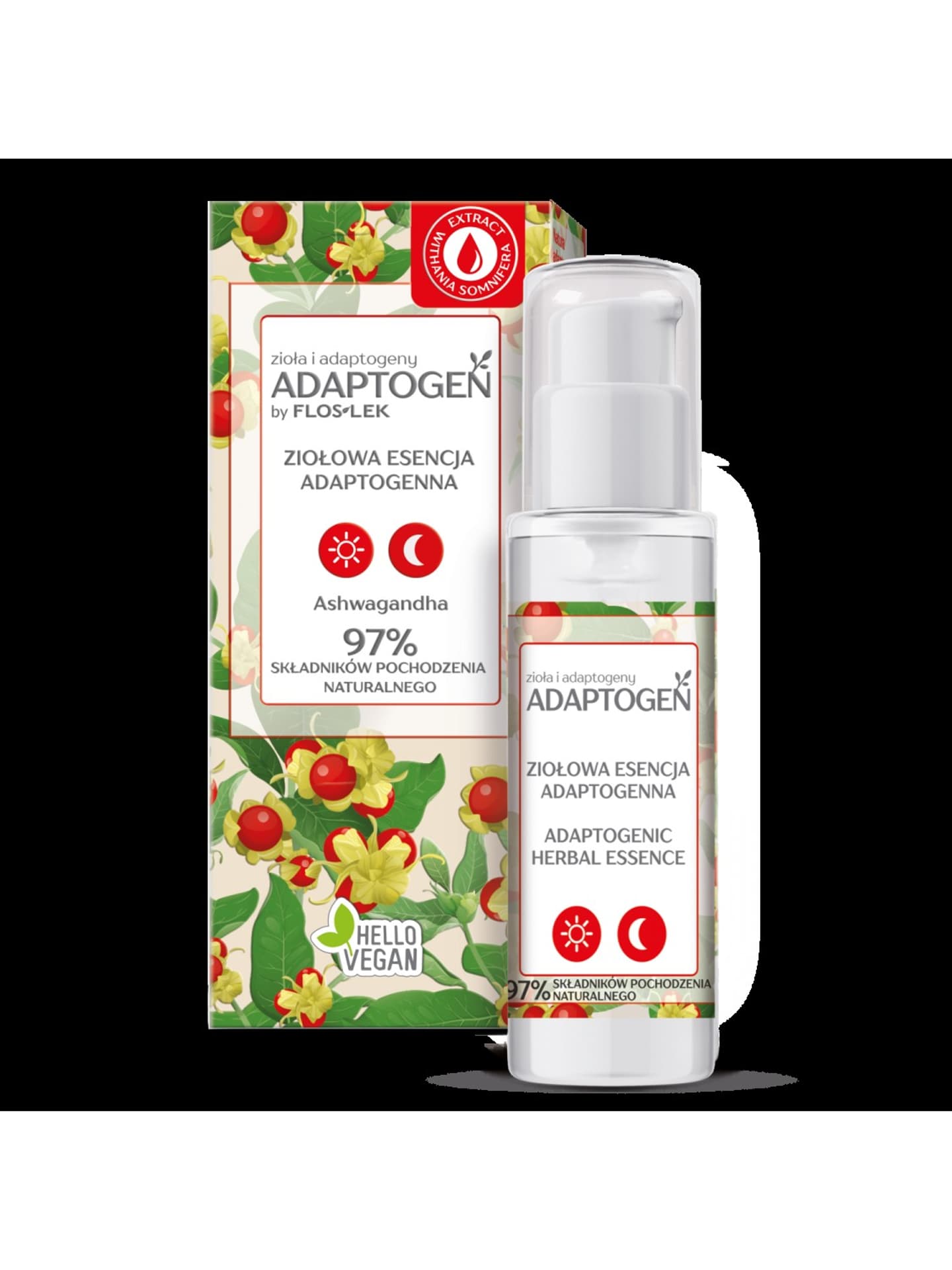 

Floslek Adaptogen Ziołowa Esencja adaptogenna na dzień i noc 30ml