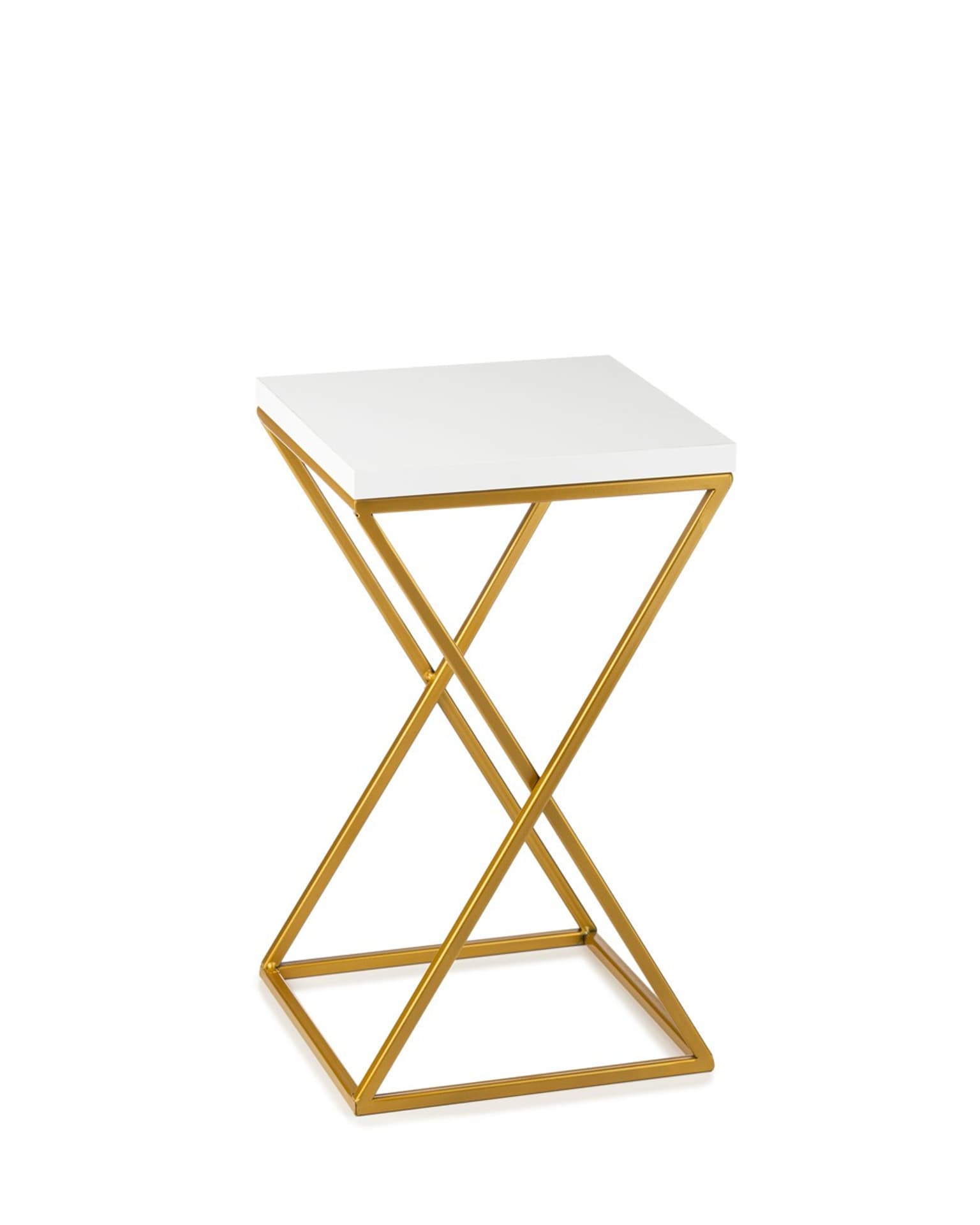 

Kwietnik stojący 40 cm blat białym metal GLAM