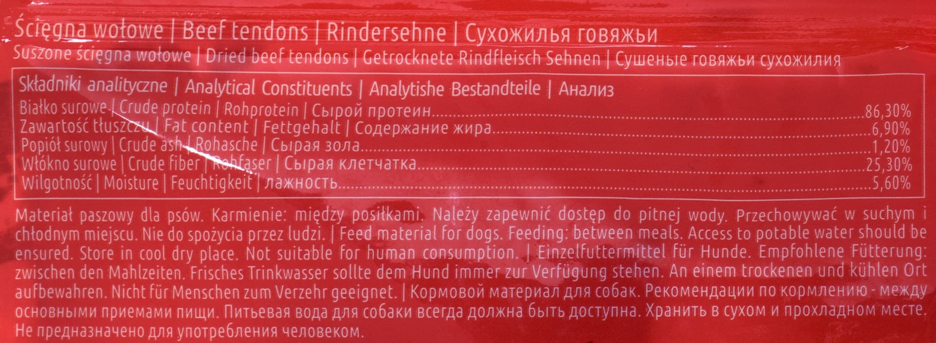 

MACED Przysmak dla psa - ścięgna wołowe 100g