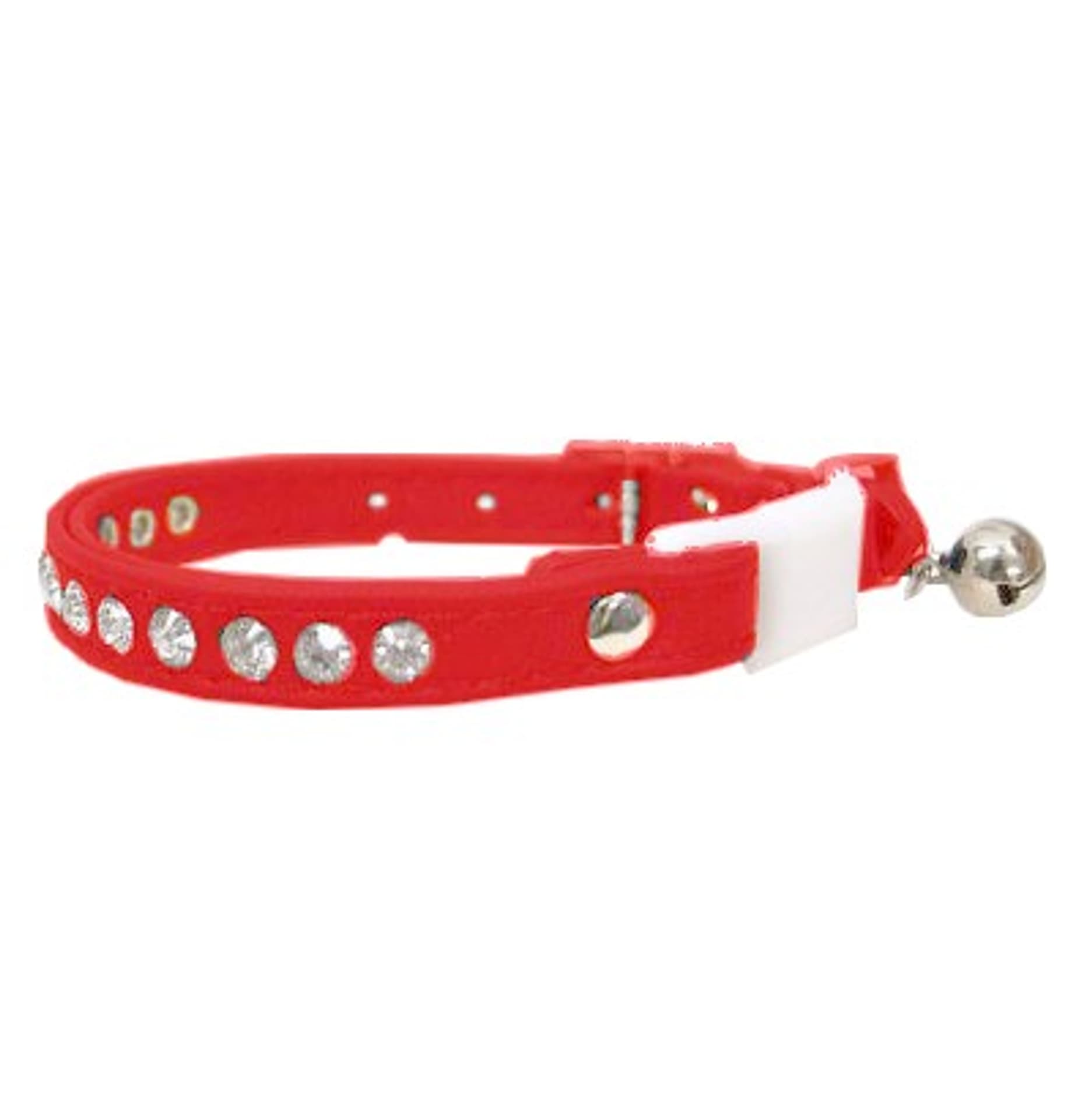 

Yarro Obroża z cyrkoniami dla kota 28cm czerwona [Y1575]