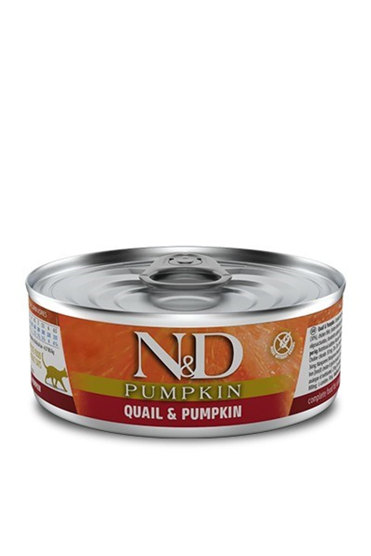 

FARMINA N&D CAT QUAIL & PUMPKIN - mokra karma dla kota - puszka 80g