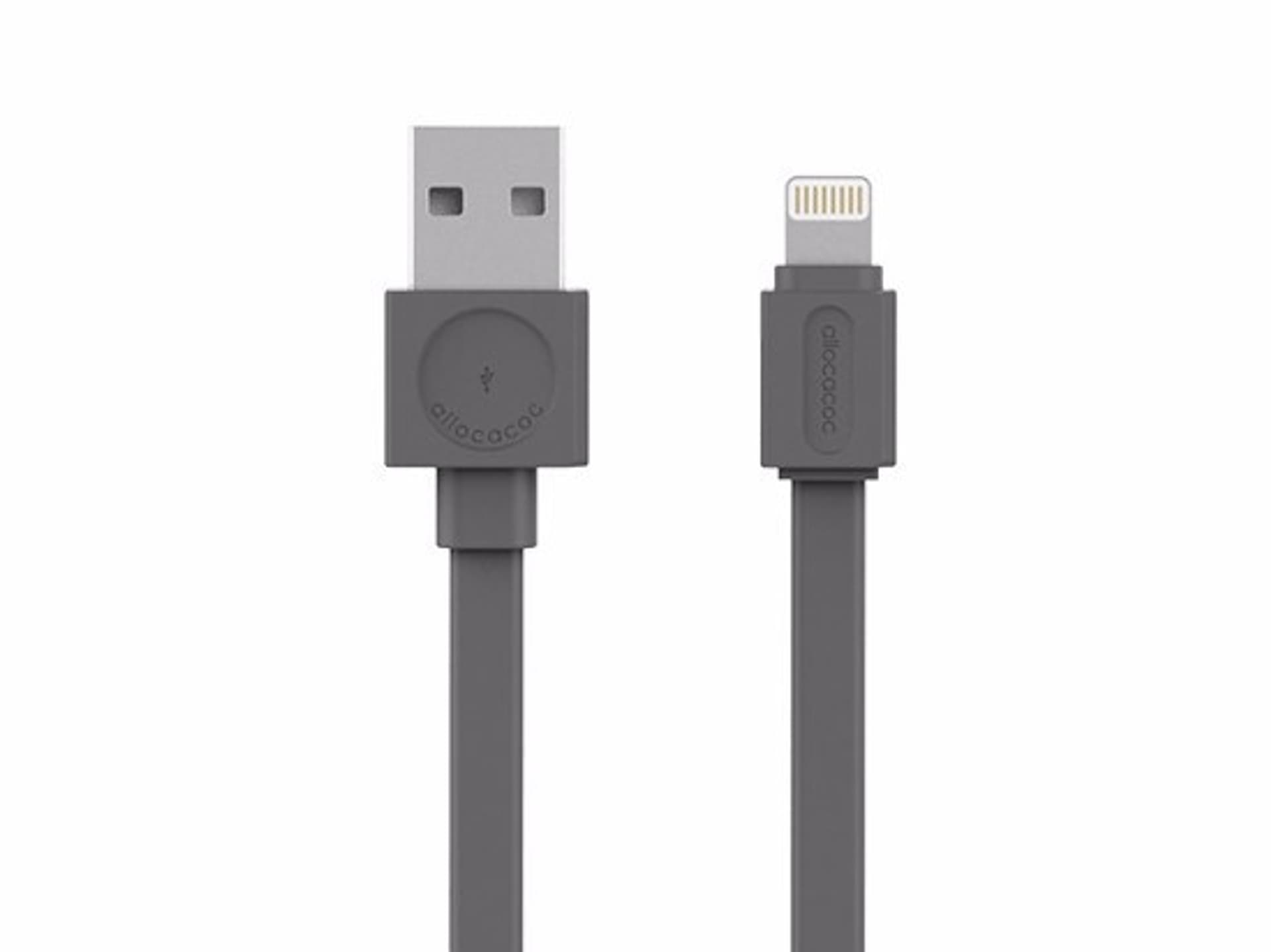 

Kabel allocacoc USBcable Lightning Flat 10451GY/LGHTBC (USB 2.0 typu A - Lightning ; kolor szary)