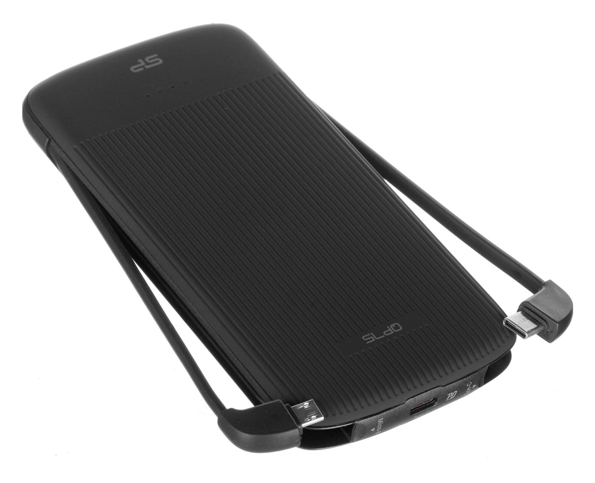 

Powerbank Silicon Power QP75 10000mAh QC3.0+PD 2x USB-C, 1x USB-A, 1x Micro-USB, wybudowane kable, czarny