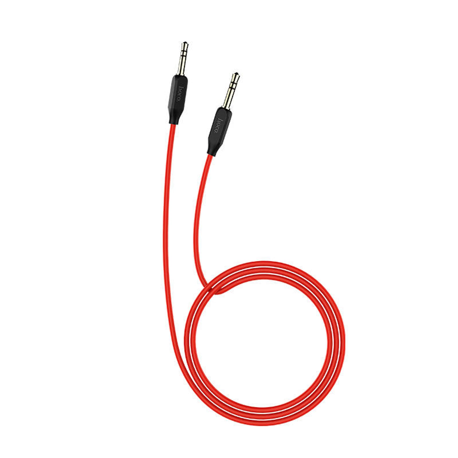 

Kabel AUX 1m minijack 3,5mm - minijack 3,5mm Hoco UPA11 czerwony