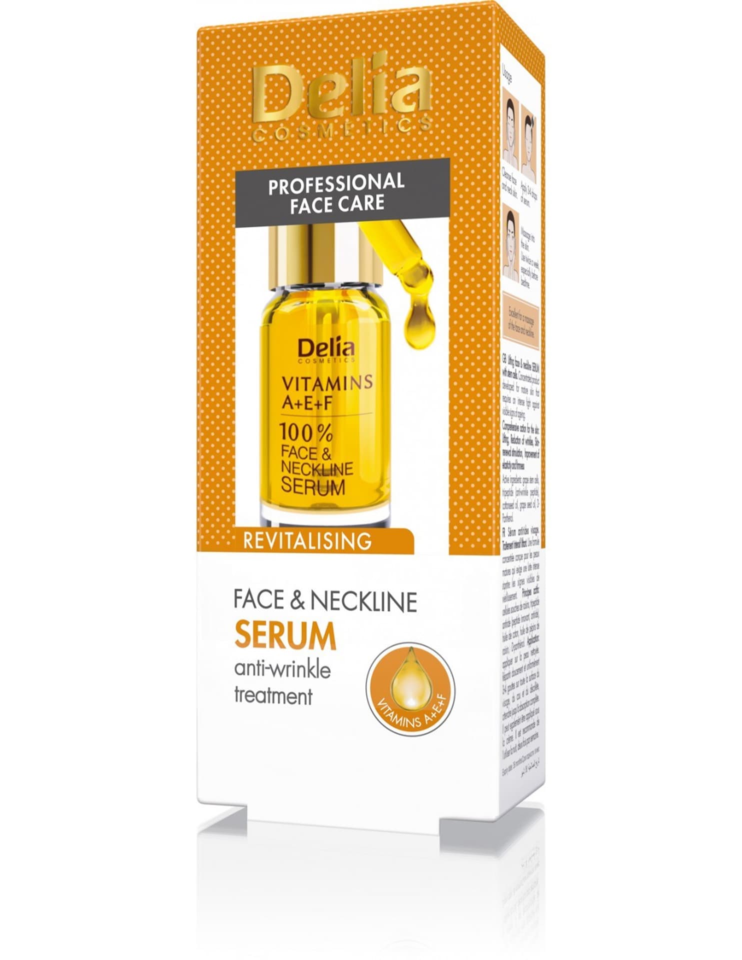

Delia Serum do twarzy szyi i dekoltu WITAMINY A+E+F DELIA COSMETICS 10 ml