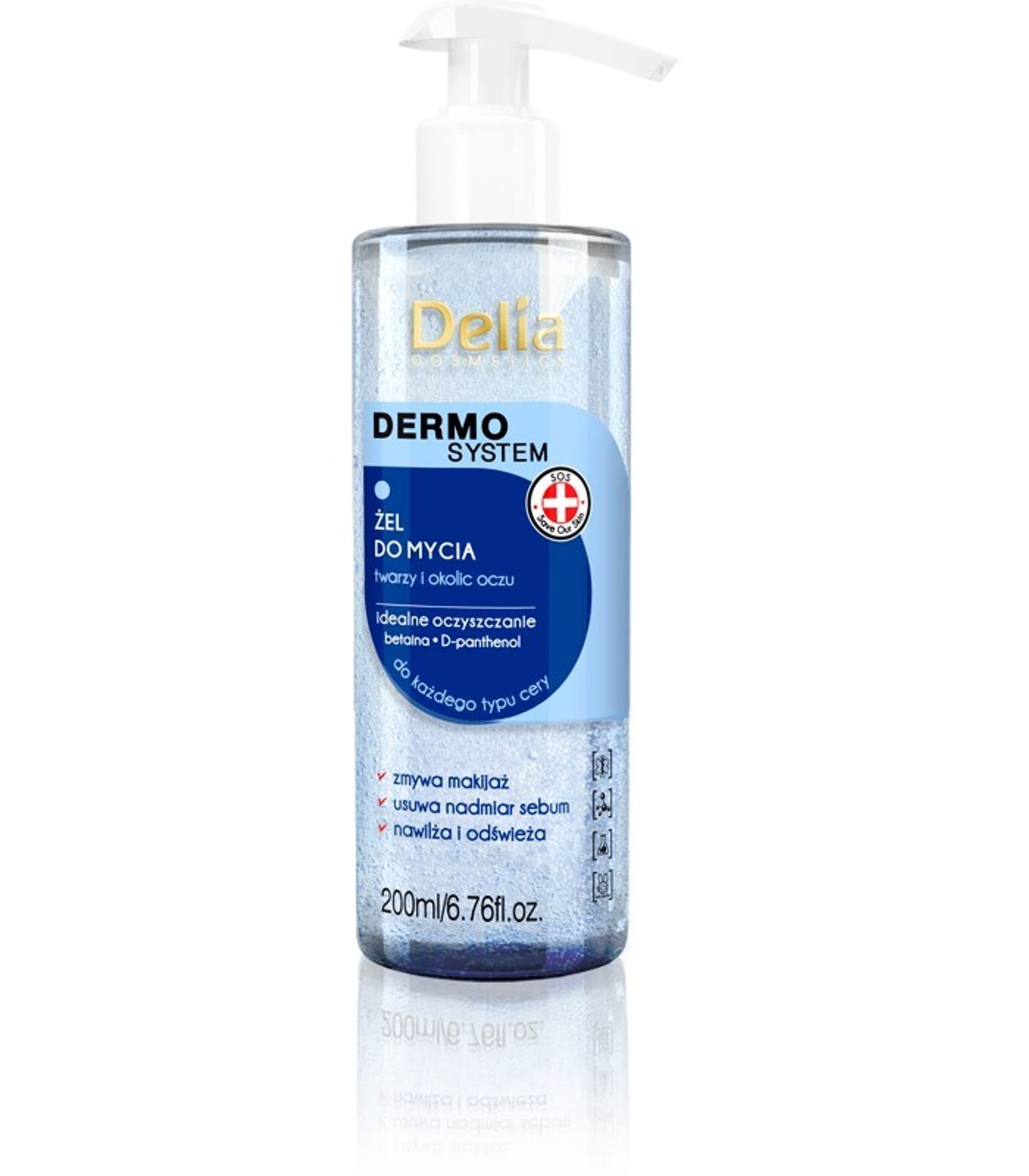 

Delia Cosmetics Dermo System Żel odświeżający do mycia twarzy 200ml