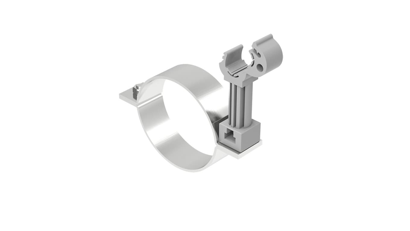 

Uchwyt do rury spustowej fi 80mm nierdzewny z plastikiem 64.08/P NI /96420805/
