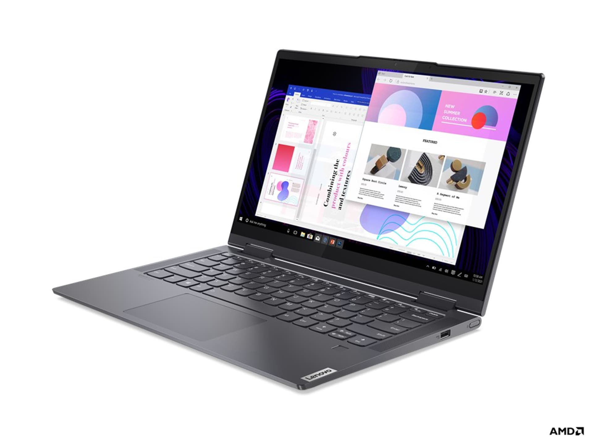

Lenovo Yoga 7 14ACN6 Ryzen 7 5800U 14" FHD IPS 300nits Glossy 16GB LPDDR4x-4266 SSD1TB AMD Radeon Graphics 71Wh Win11 Slate Grey