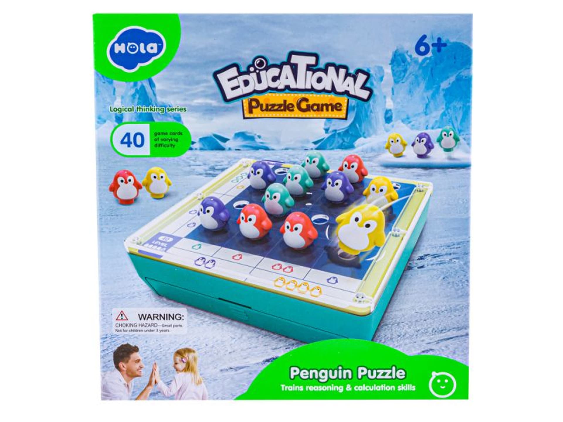

Gra Sudoku, Edukacyjne Puzzle, Klocki, Logiczna Układanka Pingwiny