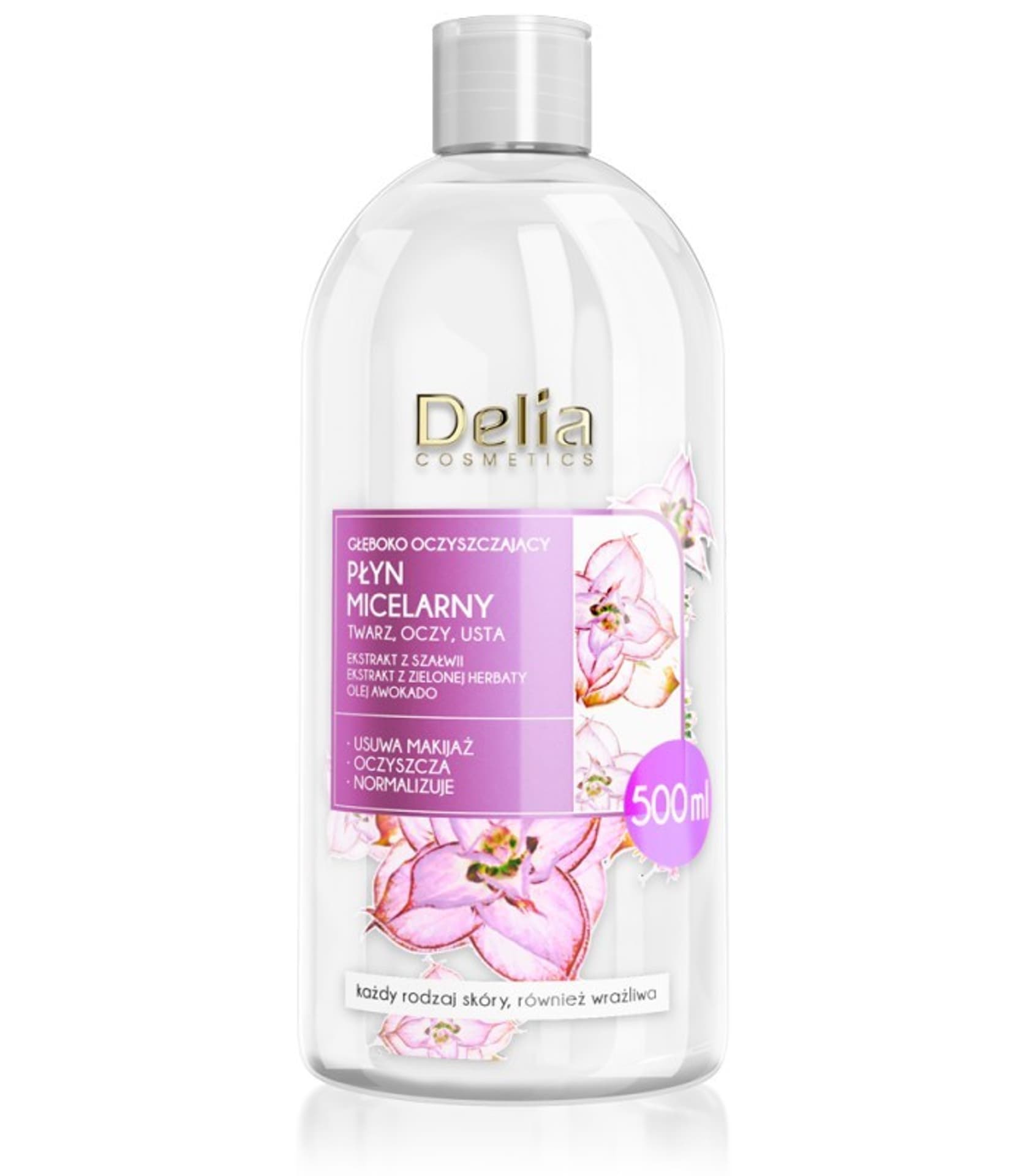 

Delia Cosmetics Płyn Micelarny oczyszczający - każdy rodzaj cery 500ml