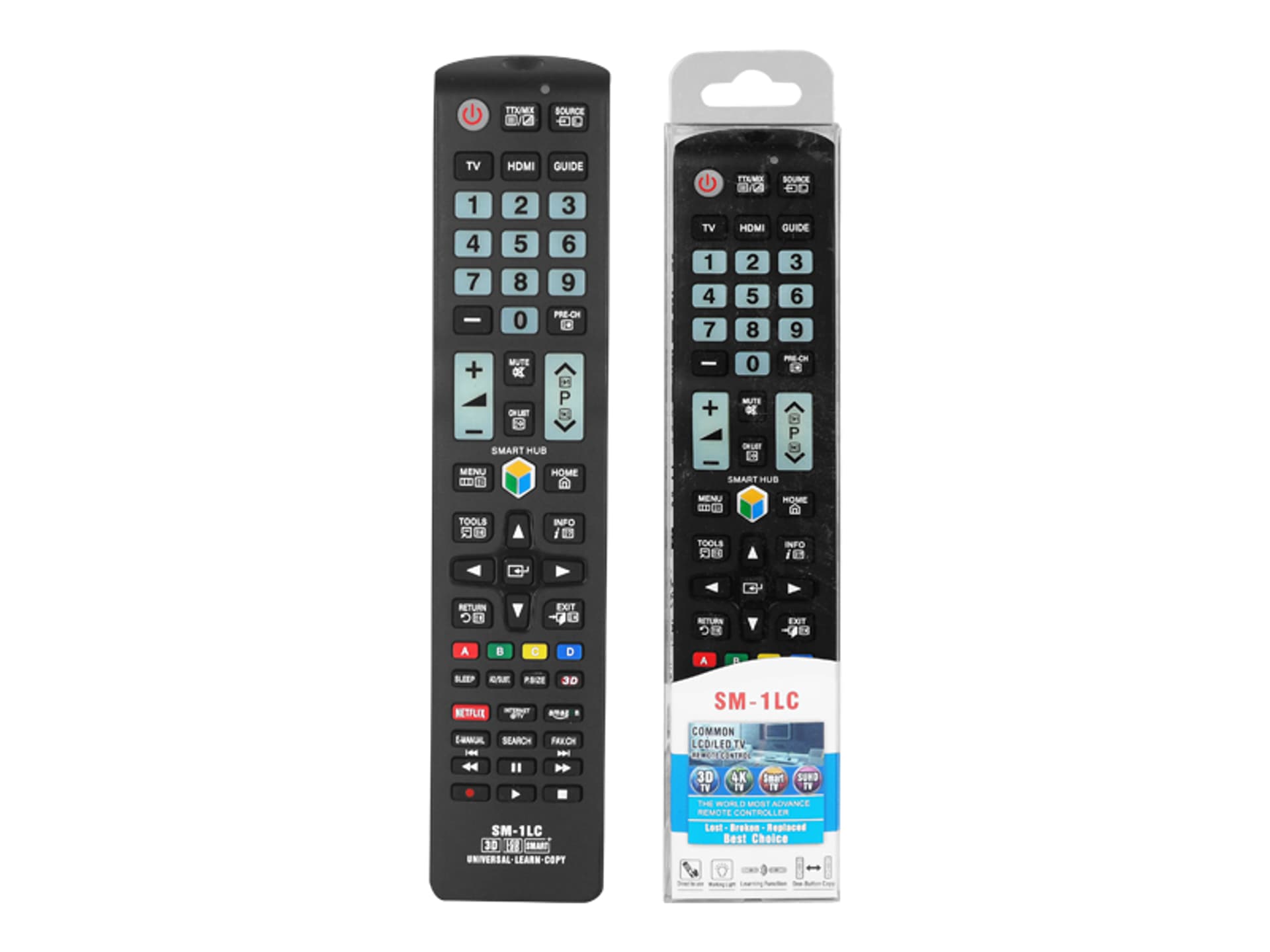 

Pilot uniwersalny SM-1LC do TV LCD/LED Samsung, Netflix, Amazon, 3D. (1LM)