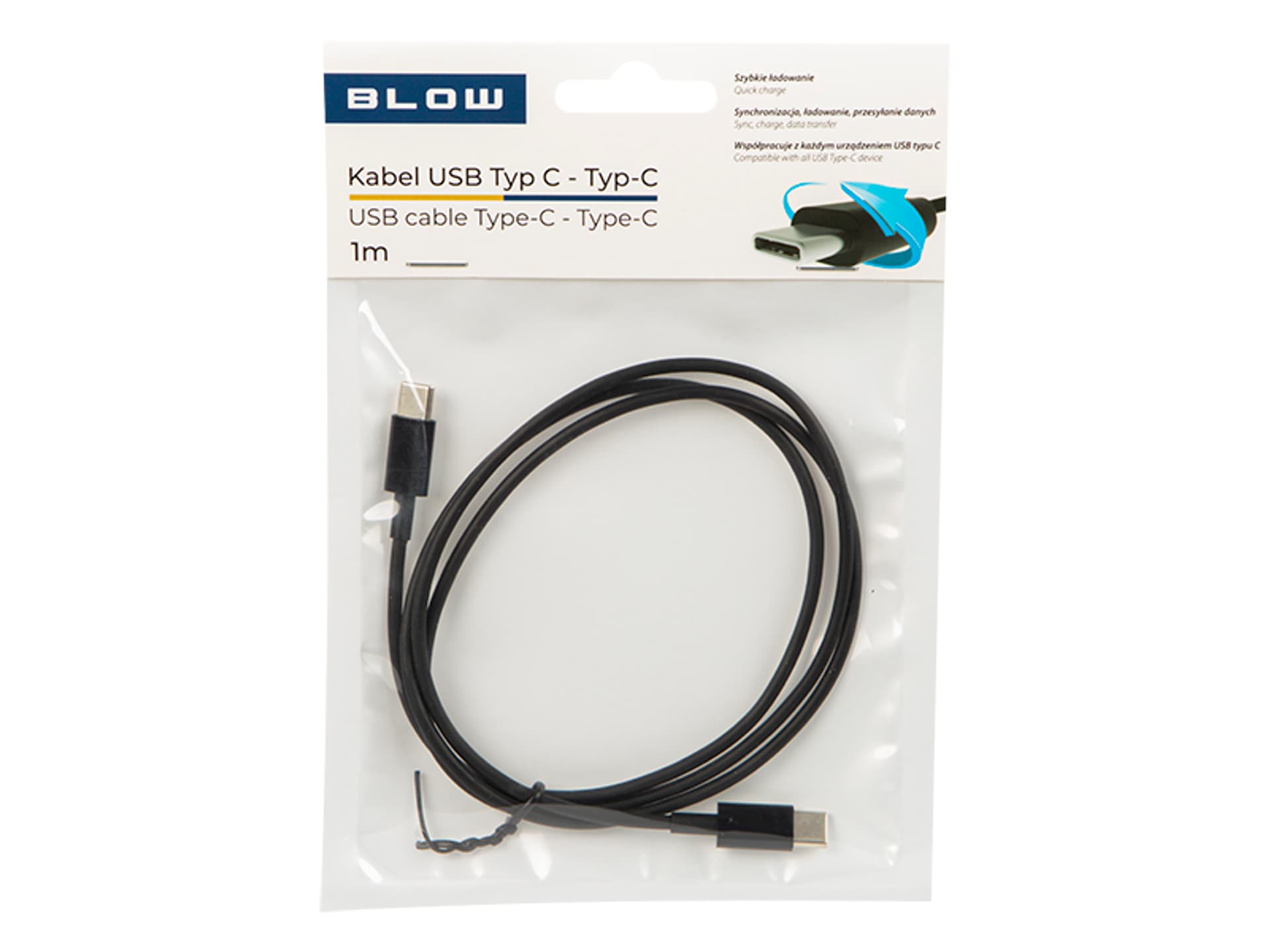 

66-149# Przył.usb-c - usb-c 2.0 1,0m czarne