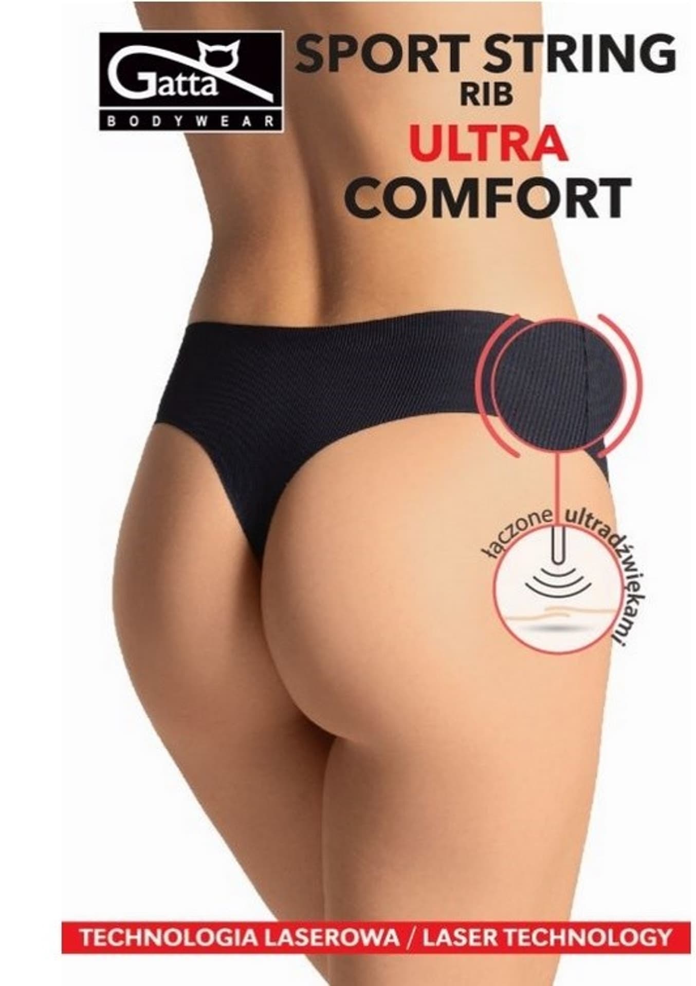 

STRINGI SPORT RIB ULTRA COMFORT (kolor beige, rozmiar L)