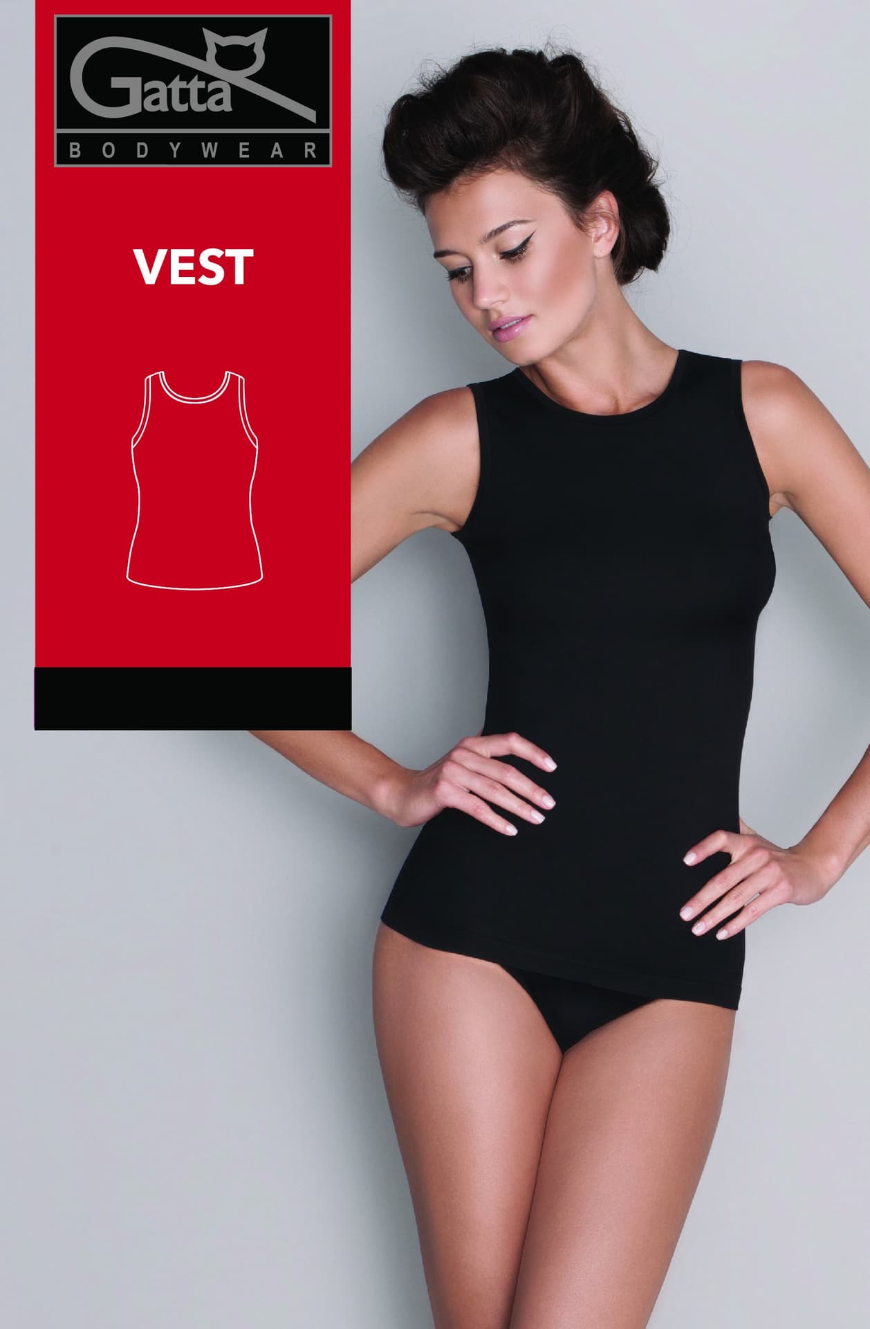 

KOSZULKA VEST 60 DEN (kolor black, rozmiar XL)