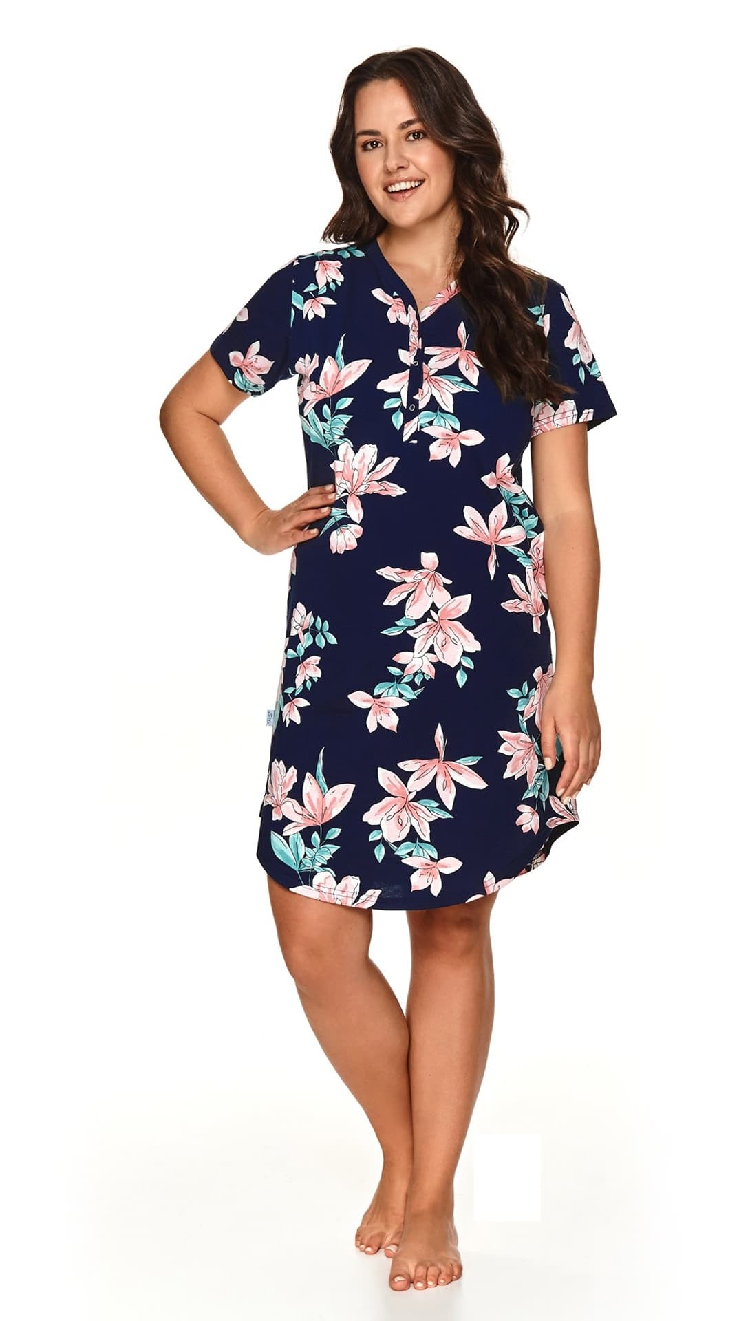 

KOSZULA LARYSA 2693 KR R.2XL-3XL (kolor brązowy, rozmiar XXL)