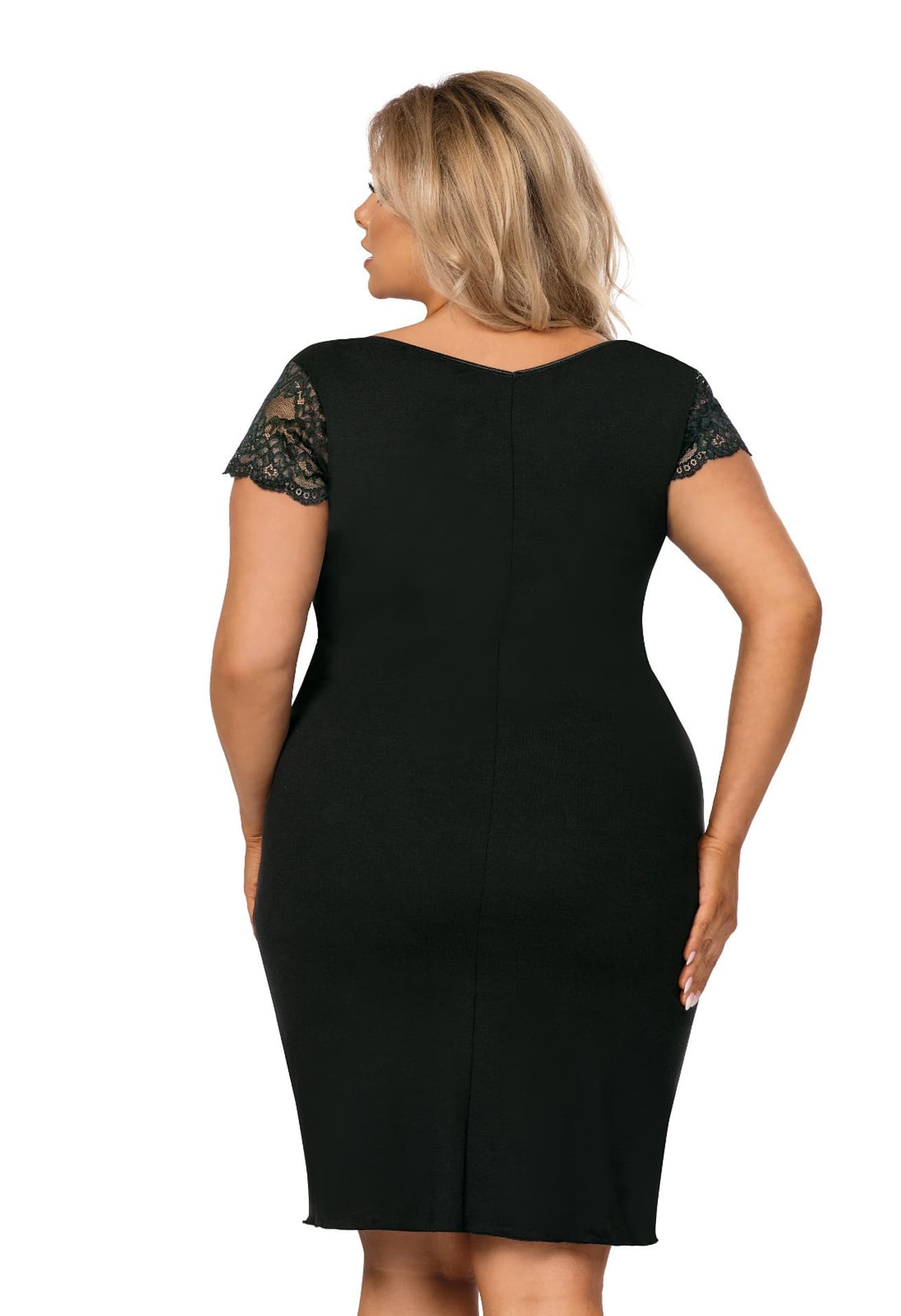 

KOSZULA DAMSKA TESS PLUS SIZE (kolor czarny, rozmiar XXXL)