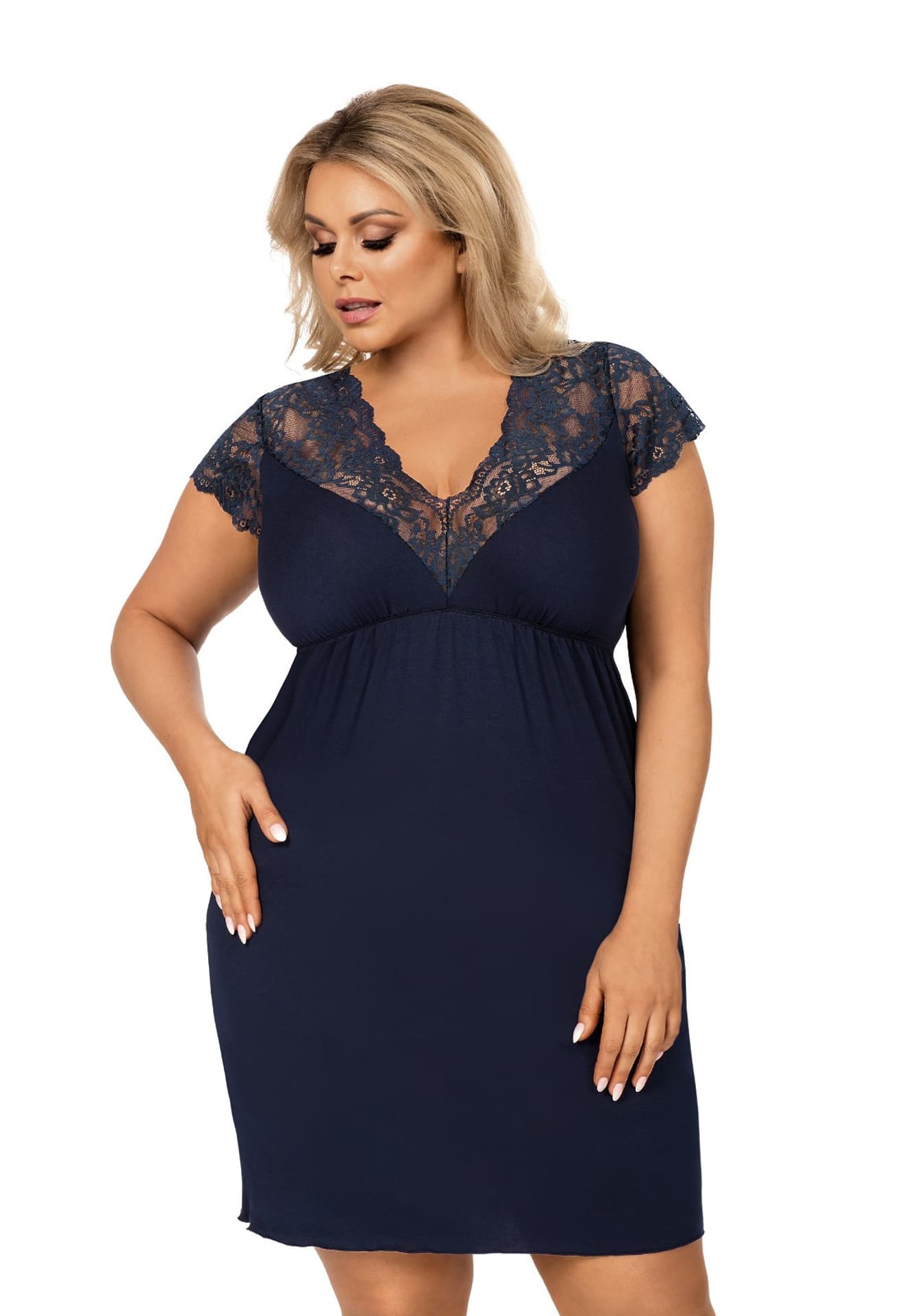 

KOSZULA DAMSKA TESS PLUS SIZE (kolor czerwony, rozmiar XXXXL)