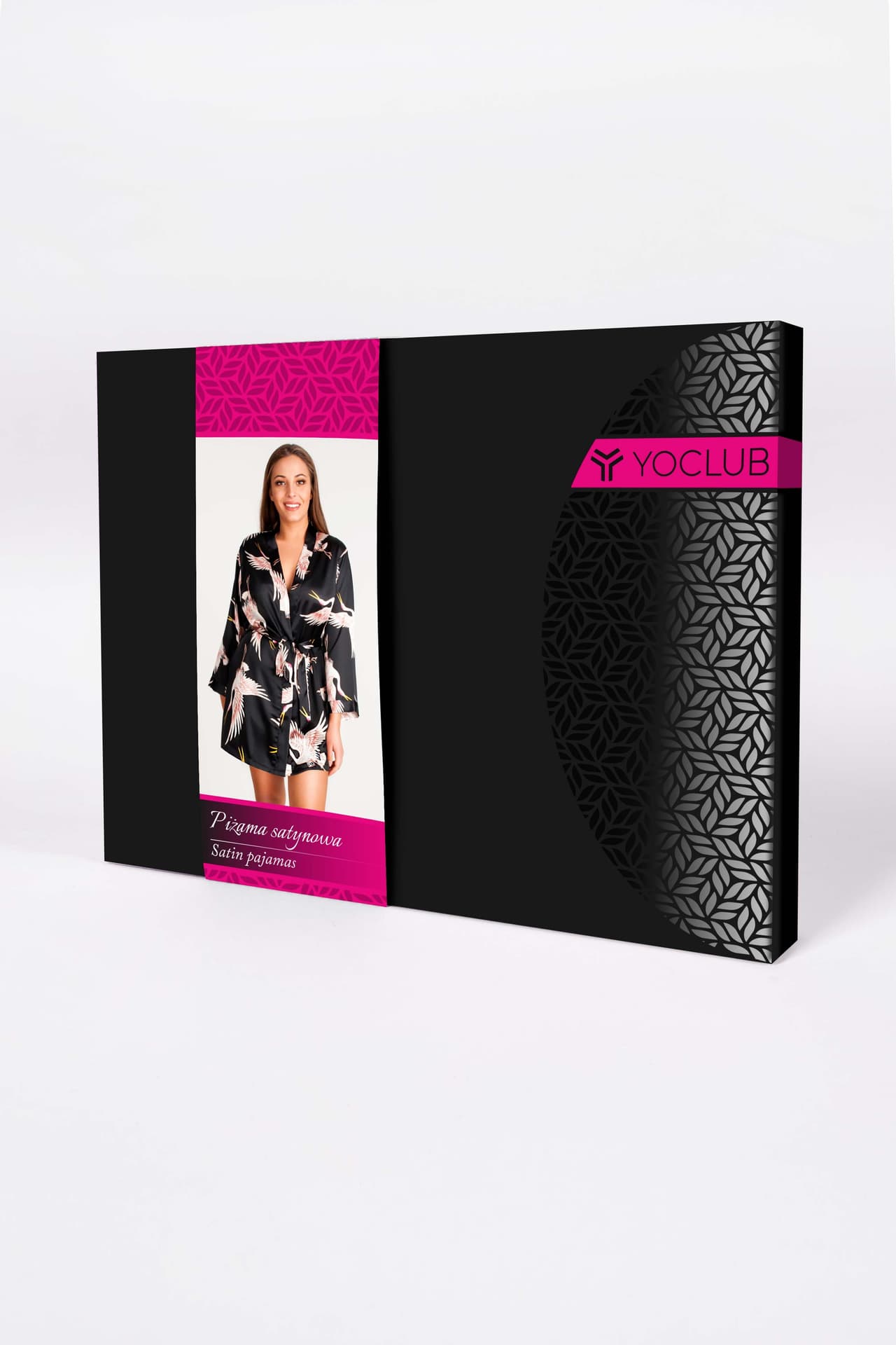 

PIŻAMA DAMSKA SATYNOWA PJS-0006 (kolor czarny, rozmiar L)