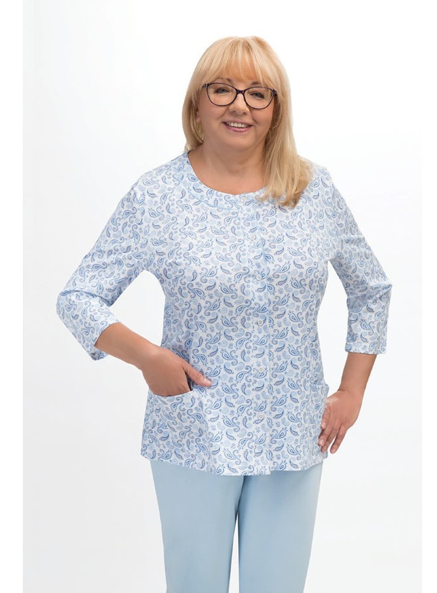 

PIŻAMA DAMSKA MARIA II 201 3/4 R.3XL-4XL (kolor liście 06, rozmiar XXXXL)