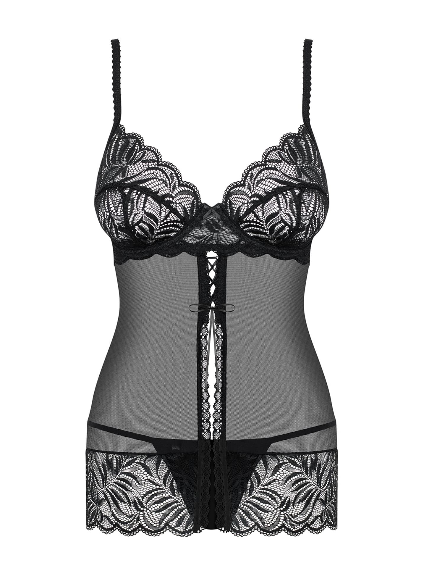

KOMPLET BABYDOLL CONTICA (kolor black, rozmiar S/M)