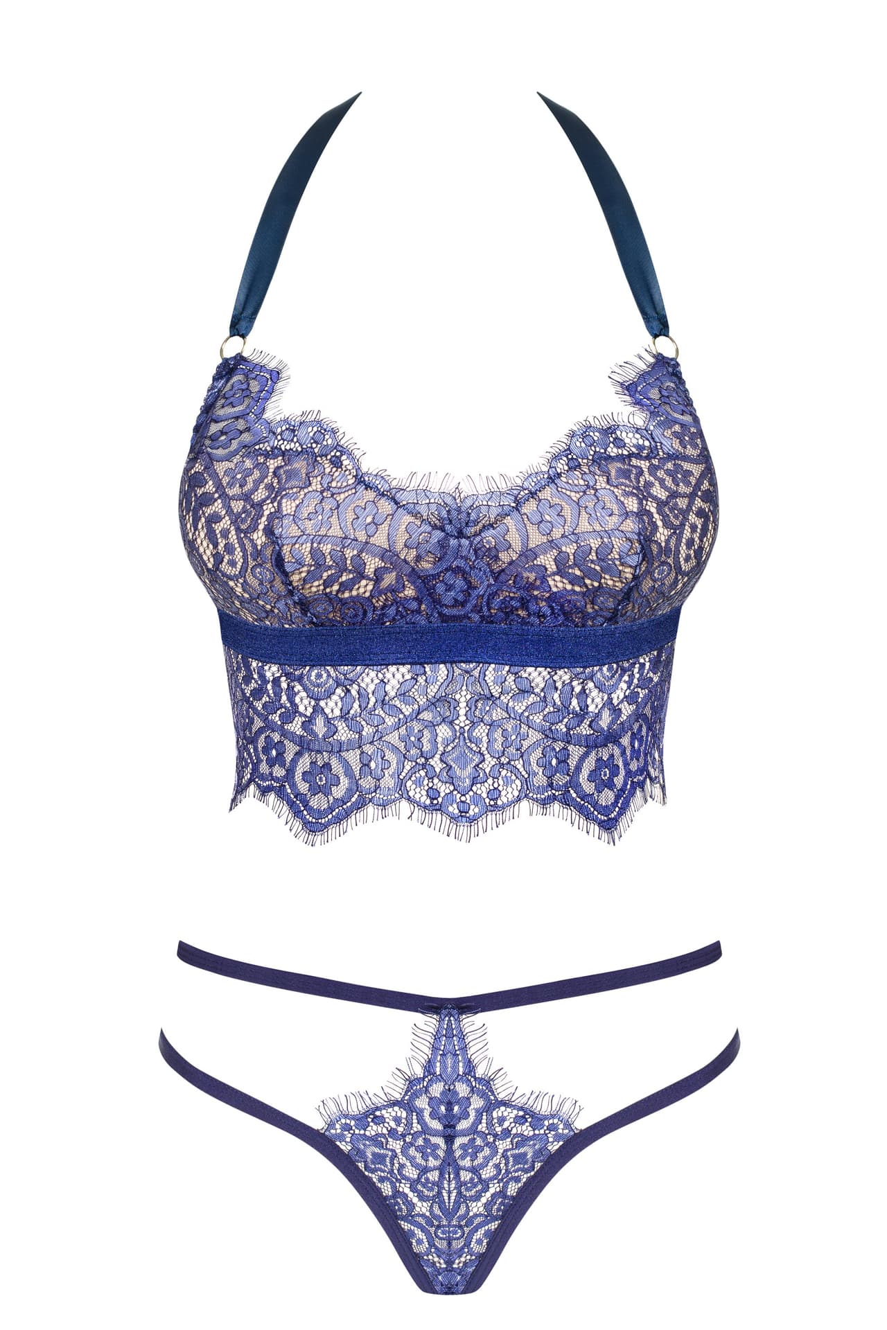 

KOMPLET 2 CZĘŚCIOWY FLOWLACE SALE (kolor niebieski, rozmiar L/XL)