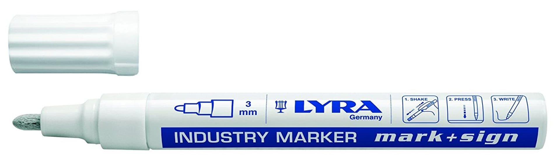 

Marker lakier.permanentny okrag.końc.2-4mm biały lyra