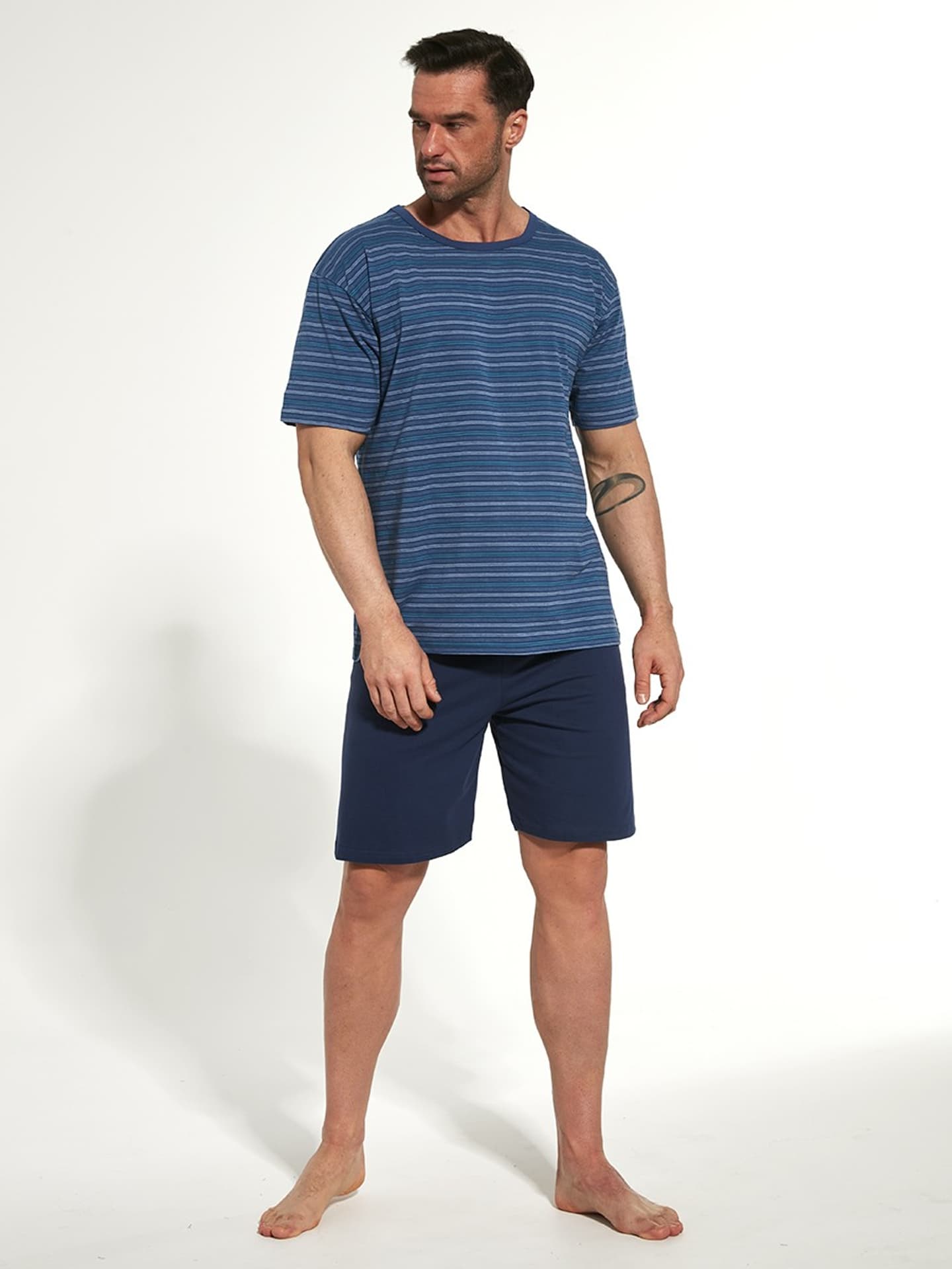

PIŻAMA MĘSKA VARIOUS 338/29 KR (kolor jeans/turkusowy, rozmiar L)