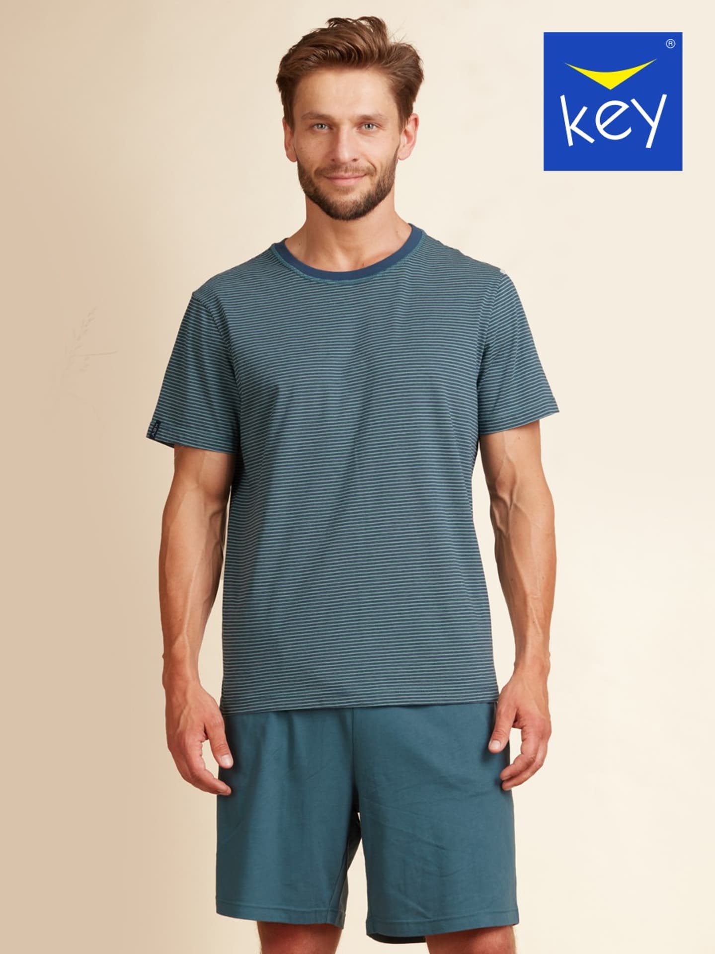 

PIŻAMA MĘSKA MNS 373 A22 KR (kolor zielony/paski, rozmiar XXL)