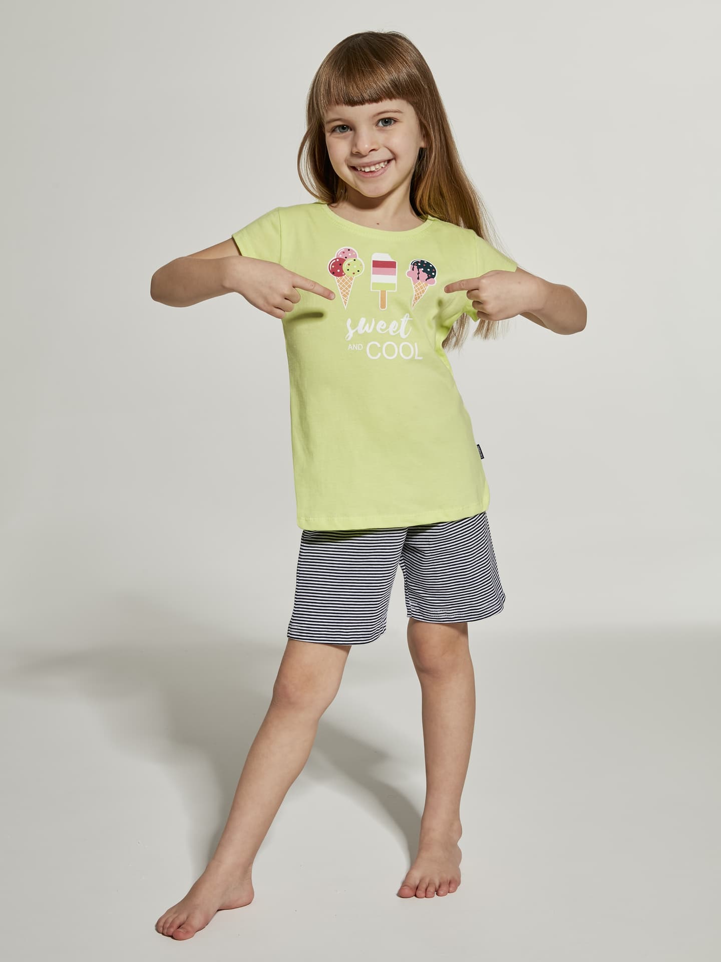 

PIŻAMA GIRL KIDS 787/91 COOL 2 KR (kolor seledynowy, rozmiar 98-104)