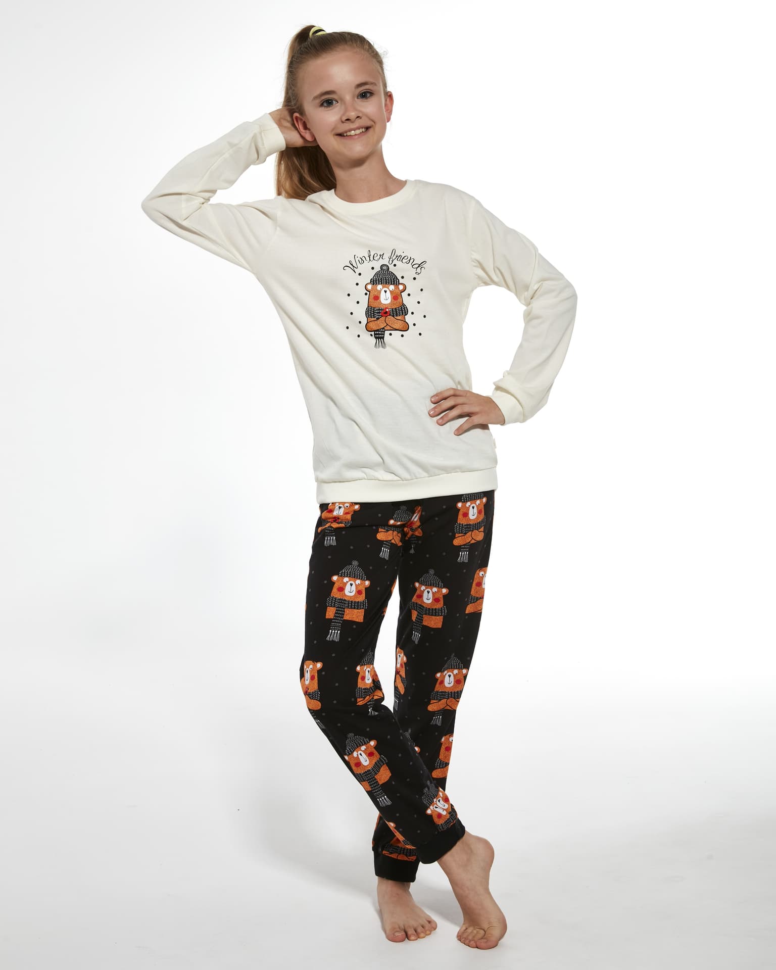 

PIŻAMA GIRL KIDS 594/160 WINTER BEAR DR (kolor ecrui, rozmiar 122-128)