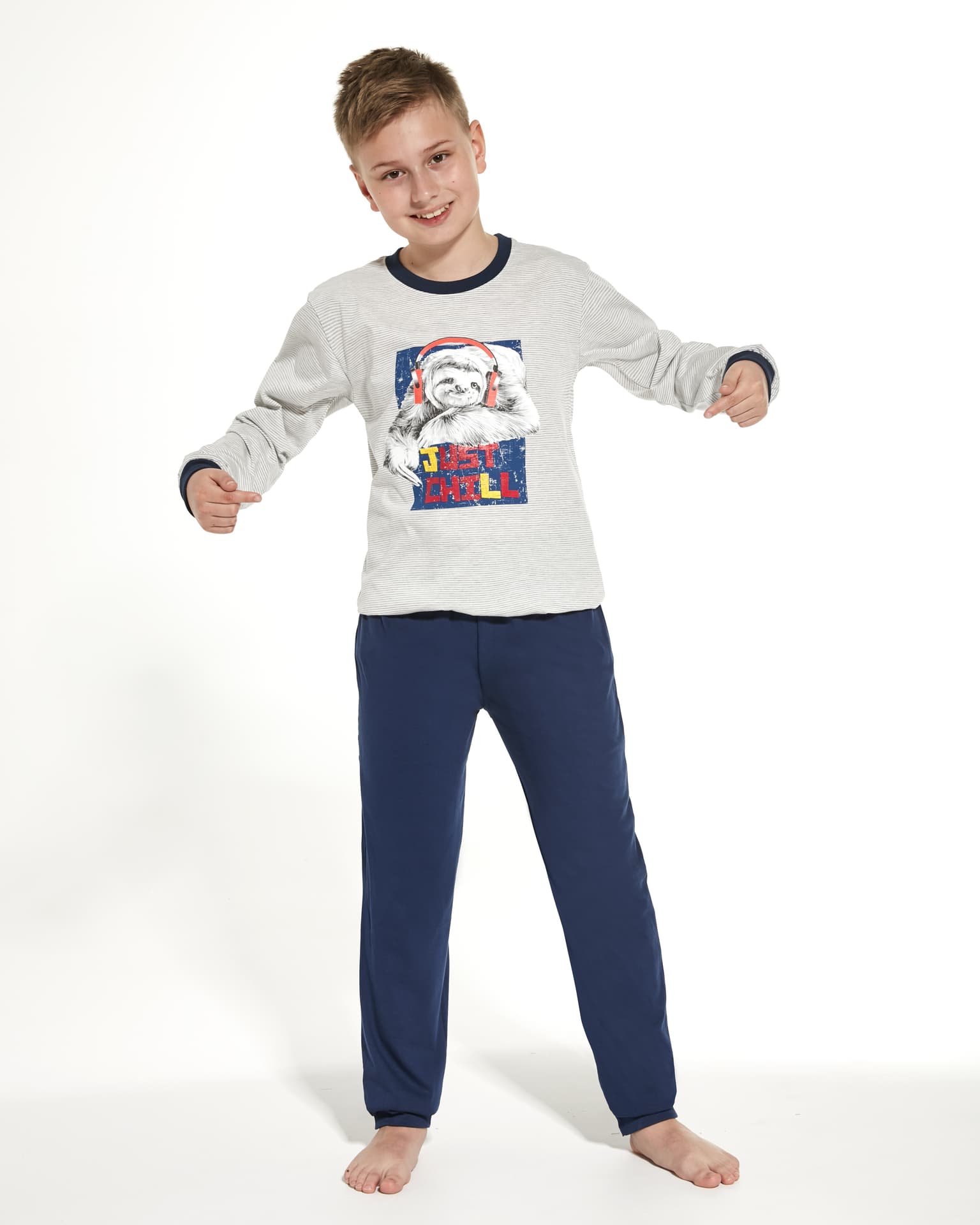 

PIŻAMA BOY YOUNG 268/132 CHILL DR (kolor paski melange, rozmiar 146-152)