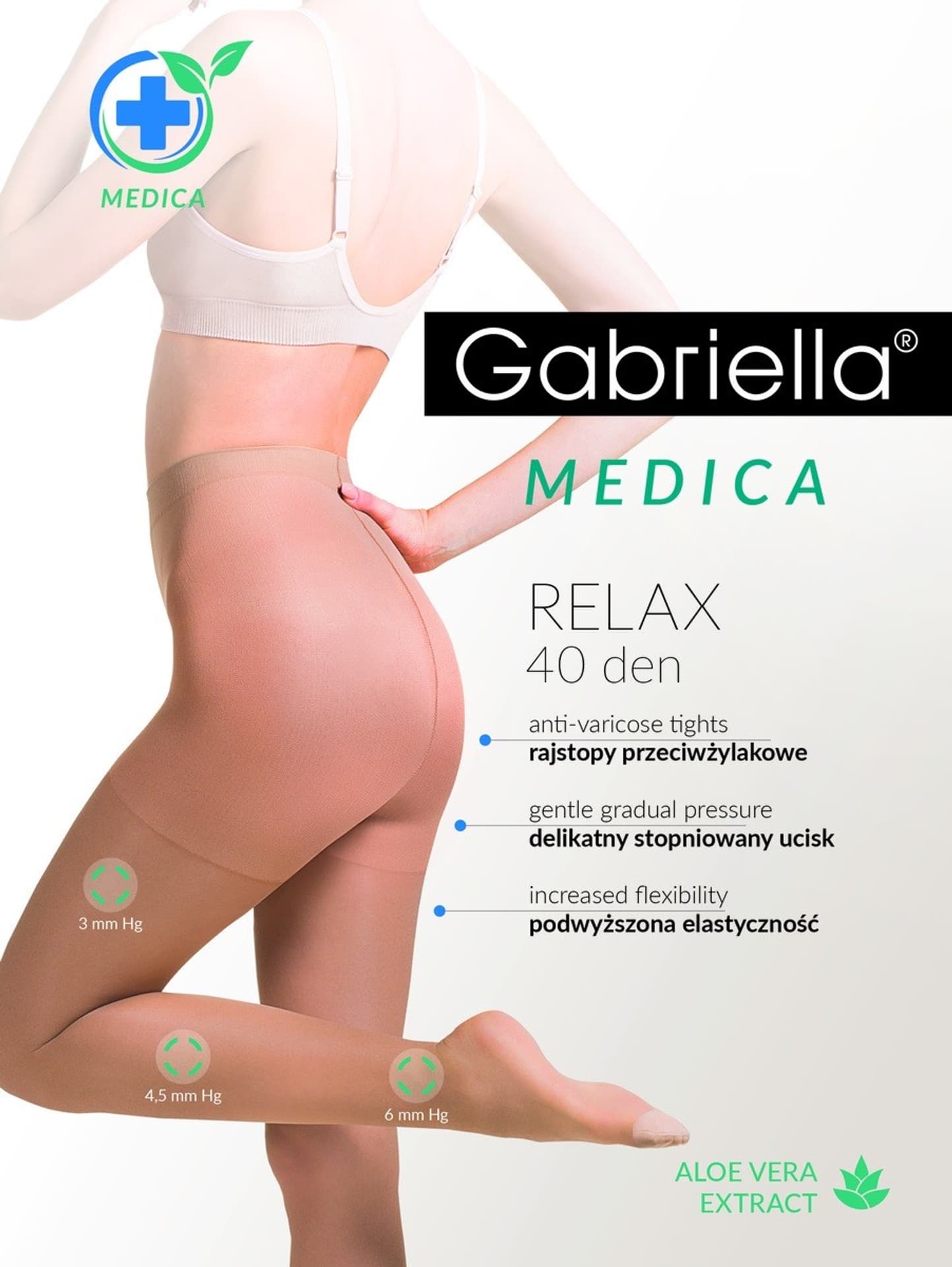 

RAJSTOPY MEDICA RELAX 40 DEN (kolor beige, rozmiar 3)
