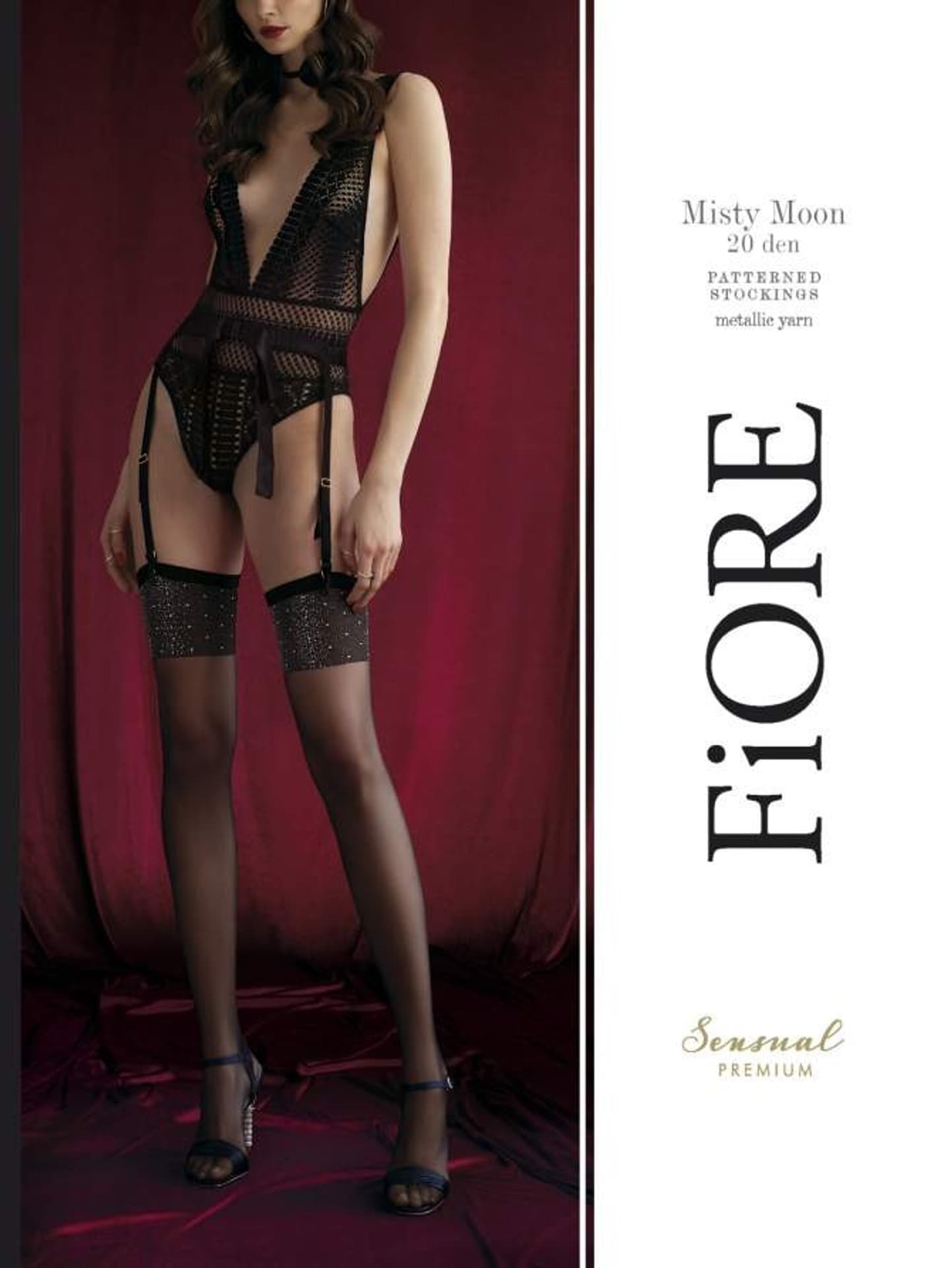 

POŃCZOCHY MISTY MOON 20 DEN SALE (kolor black/silver, rozmiar 4)