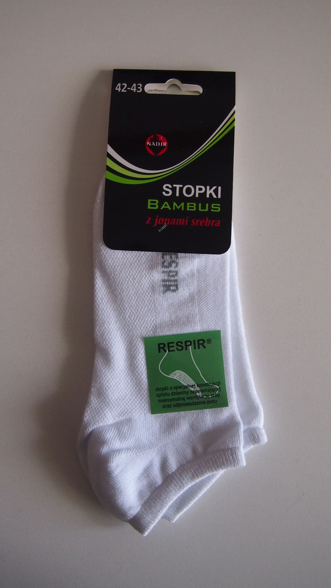 

STOPKI BAMBUS (kolor biały, rozmiar 36-38)