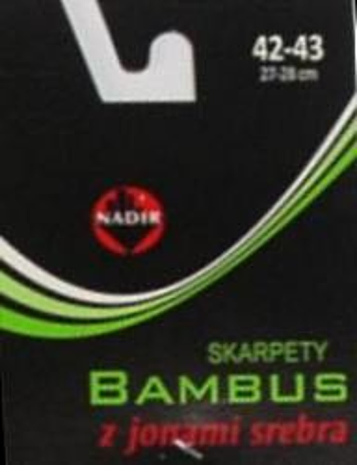 

SKARPETY MĘSKIE BAMBUS AG+ (kolor czarny, rozmiar 42-43)