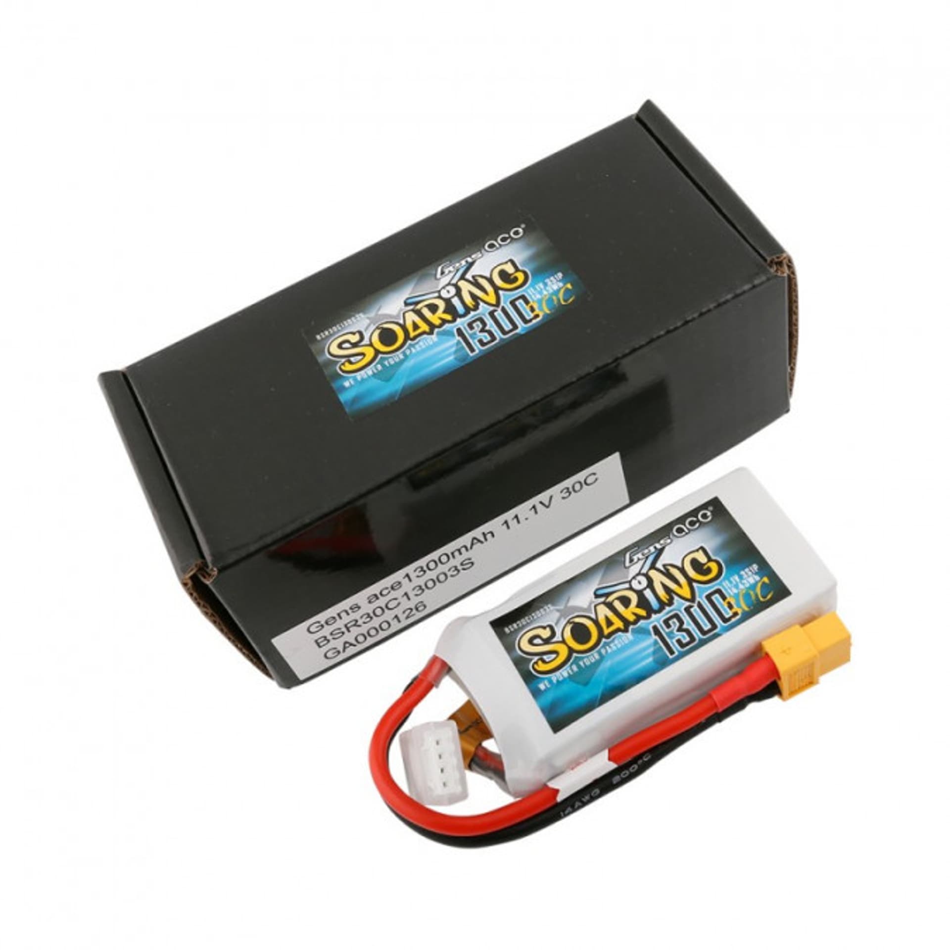 

1300mAh 11.1V 30C SOARING Gens Ace - XT60