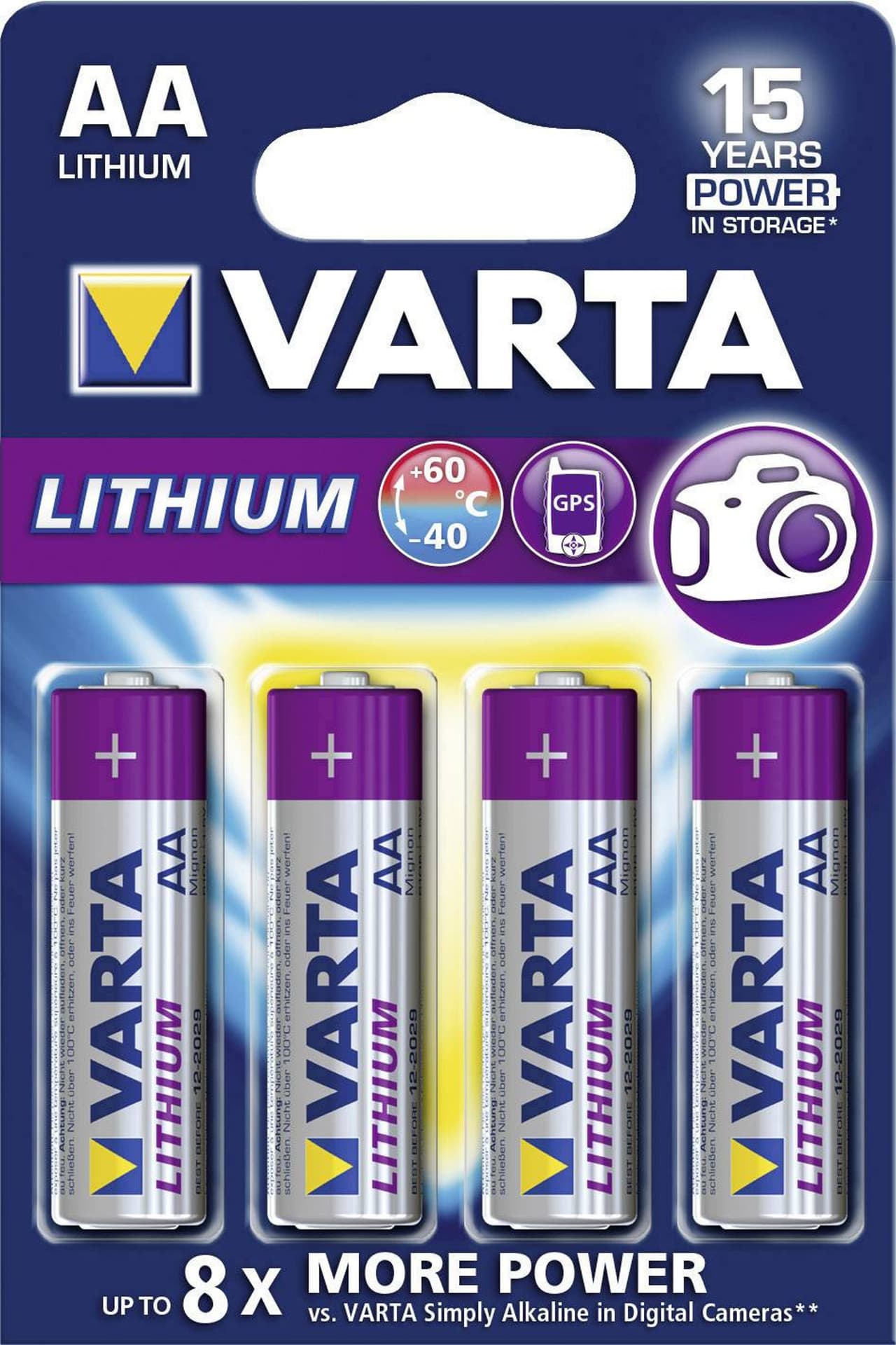 

1x Bateria R-06 L91 AA 1,5V Lithium Varta