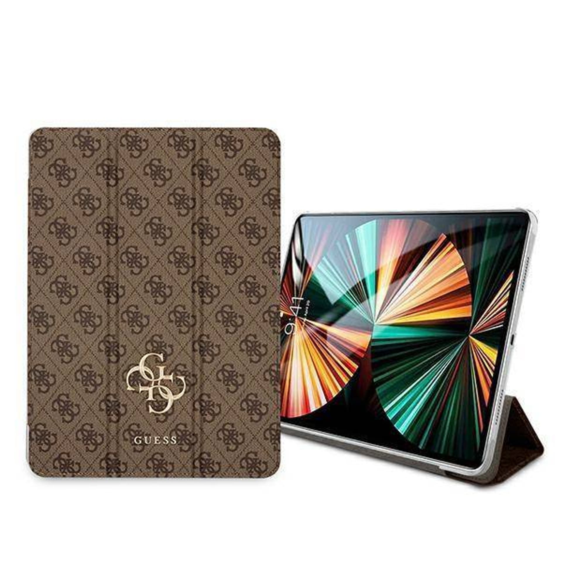 

Oryginalne Etui IPAD PRO 12,9" 2021 Guess Book Cover 4G Collection (GUIC12G4GFBR) brązowe, Guic12g4gfbr) brązow