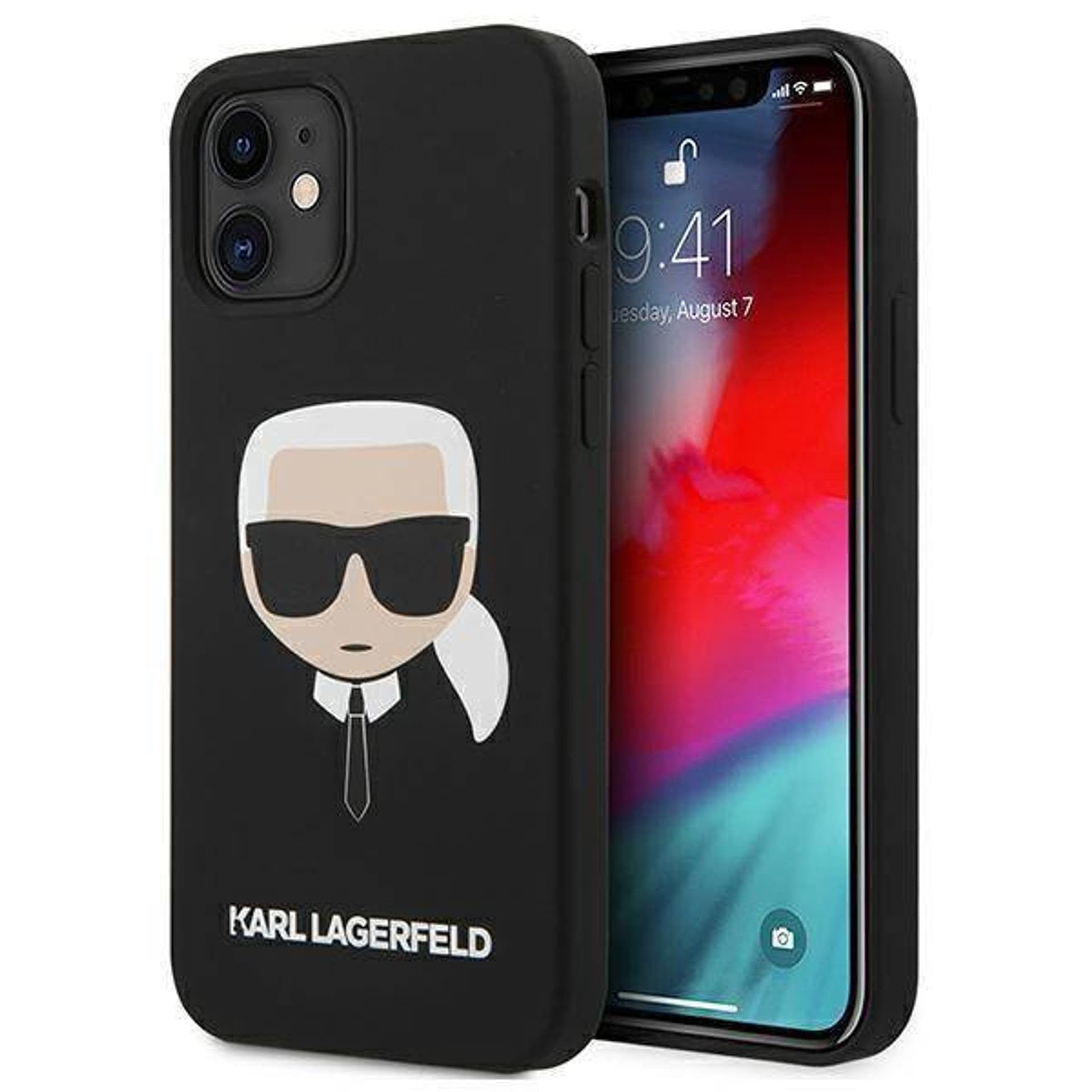 

Karl Lagerfeld Silicone Ikonik Karl`s Head - Etui iPhone 12 mini (czarny)