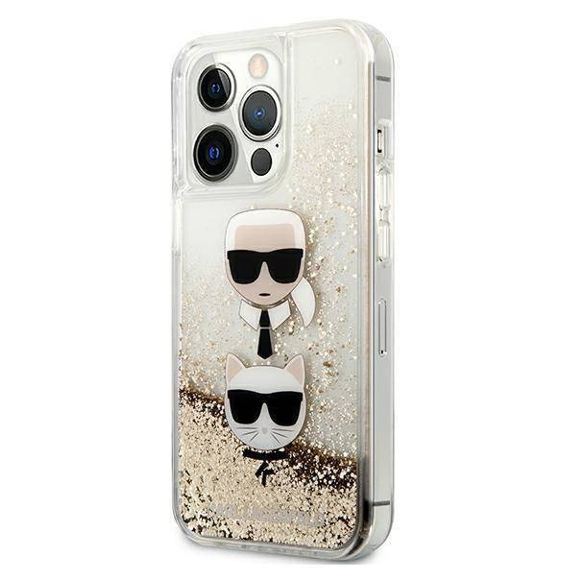 

Oryginalne Etui IPHONE 13 PRO MAX Karl Lagerfeld Hardcase Liquid Glitter Karl&Choupette Head (KLHCP13XKICGLD) złote, Klhcp13xkicgld) złot