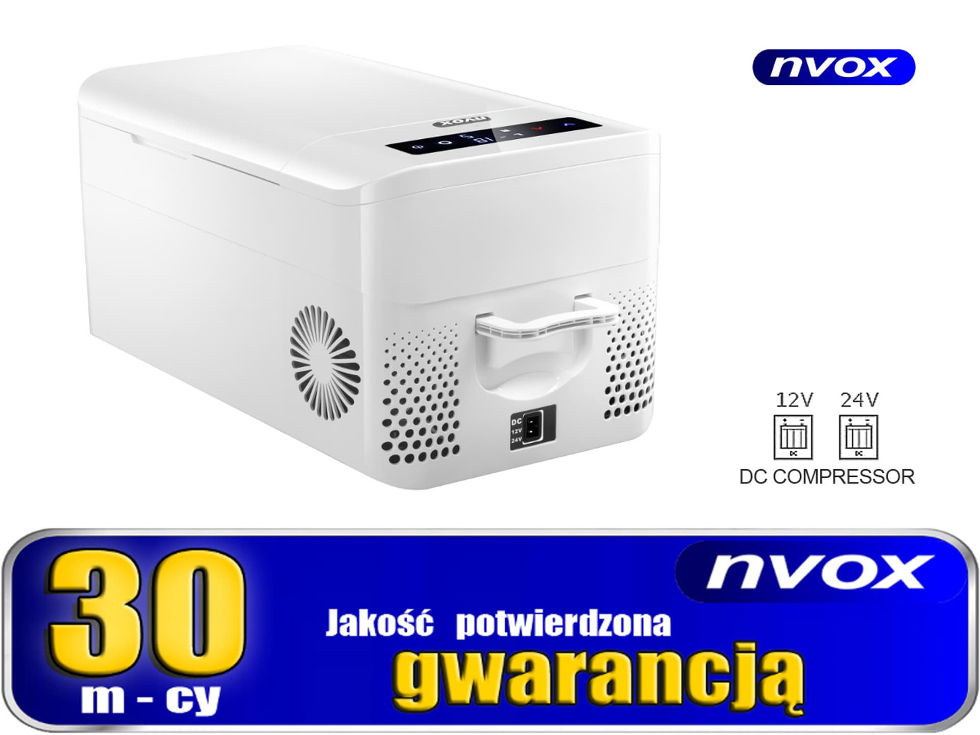 

Lodówka turystyczna samochodowa 20L sprężarkowa kompresorowa 12V 24V 230V dwukomorowa