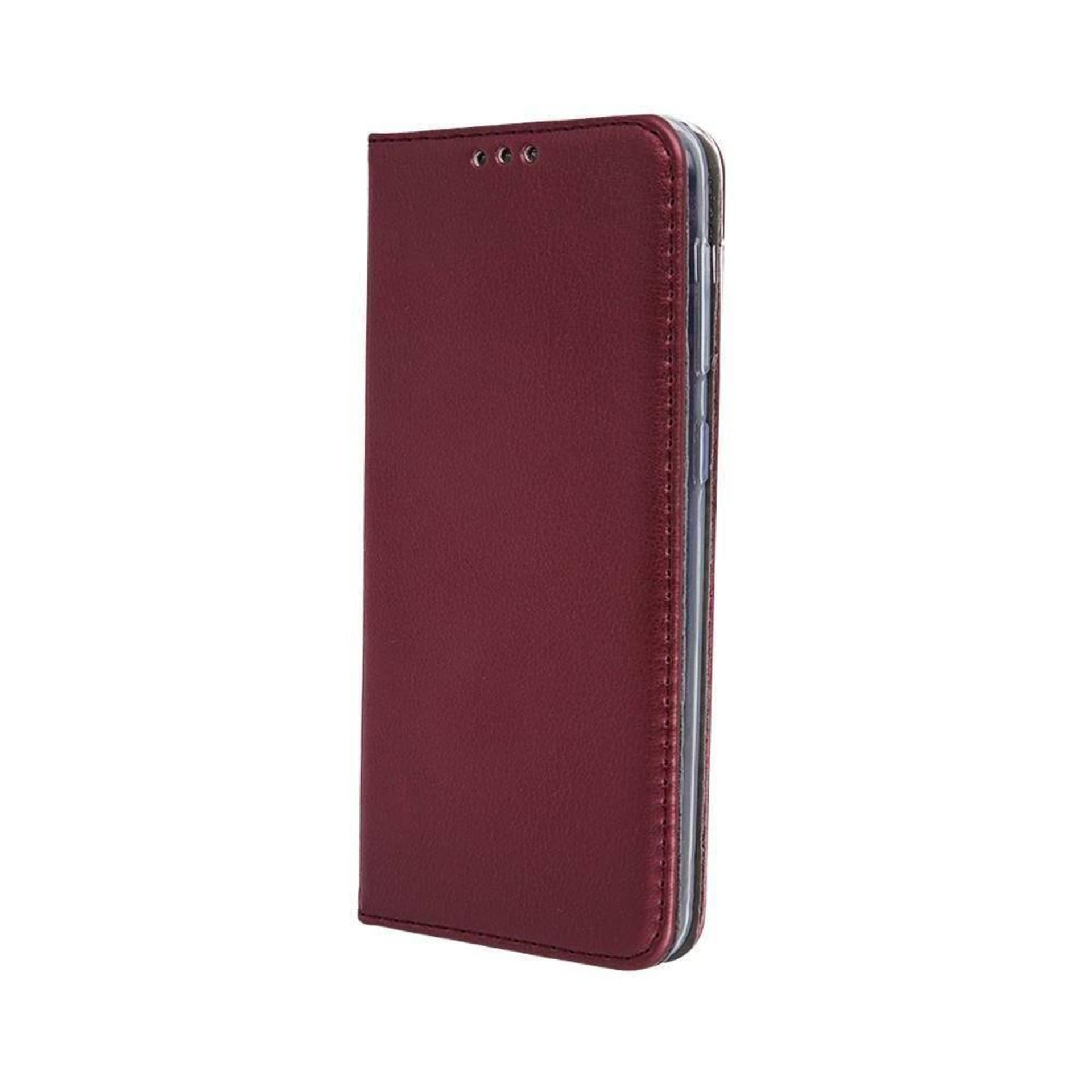 

Etui HUAWEI HONOR 50 LITE Portfel z Klapką Skóra Ekologiczna Kabura Magnet Book burgundowe