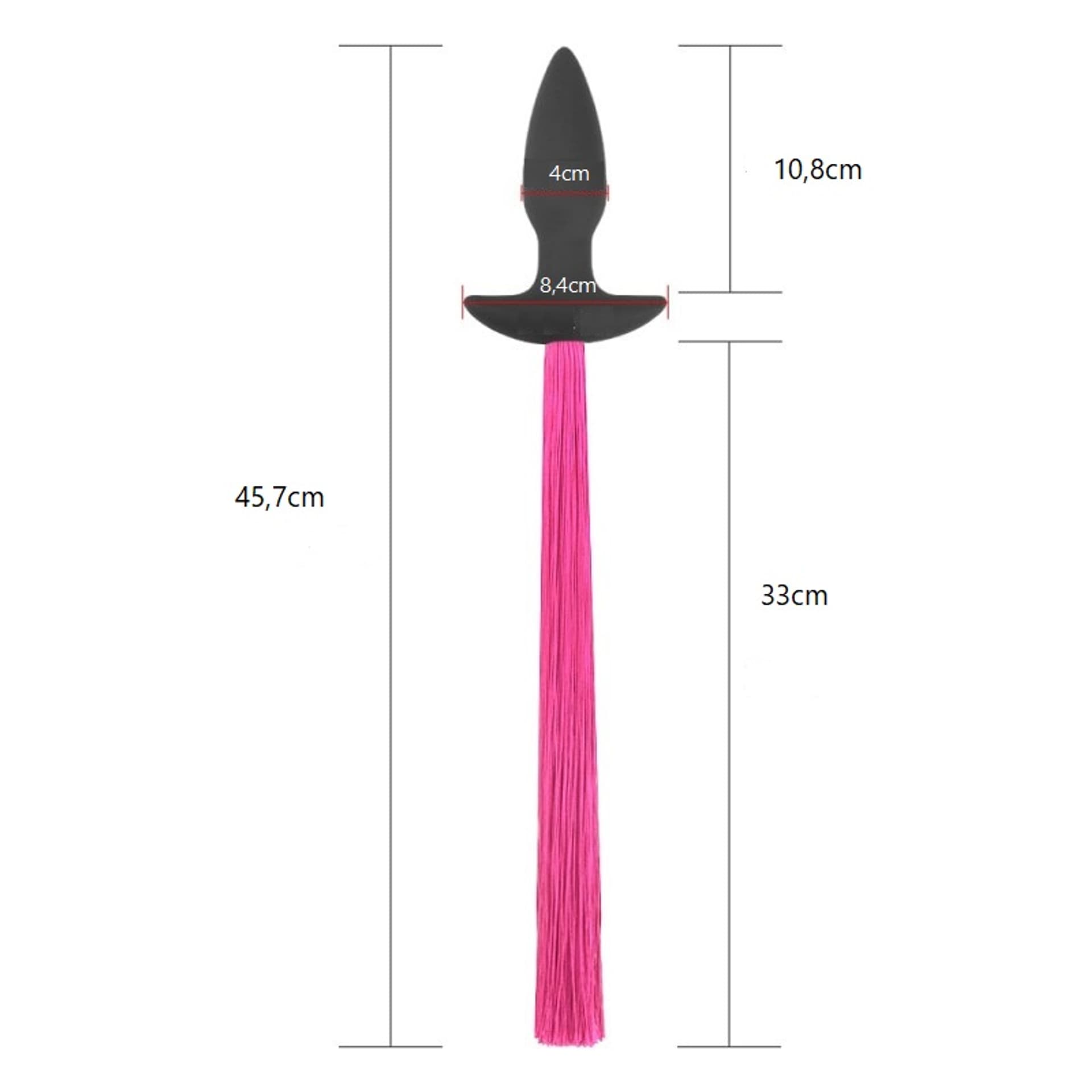 

Korek analny silikonowy z ogonem 12 cm Lovetoy