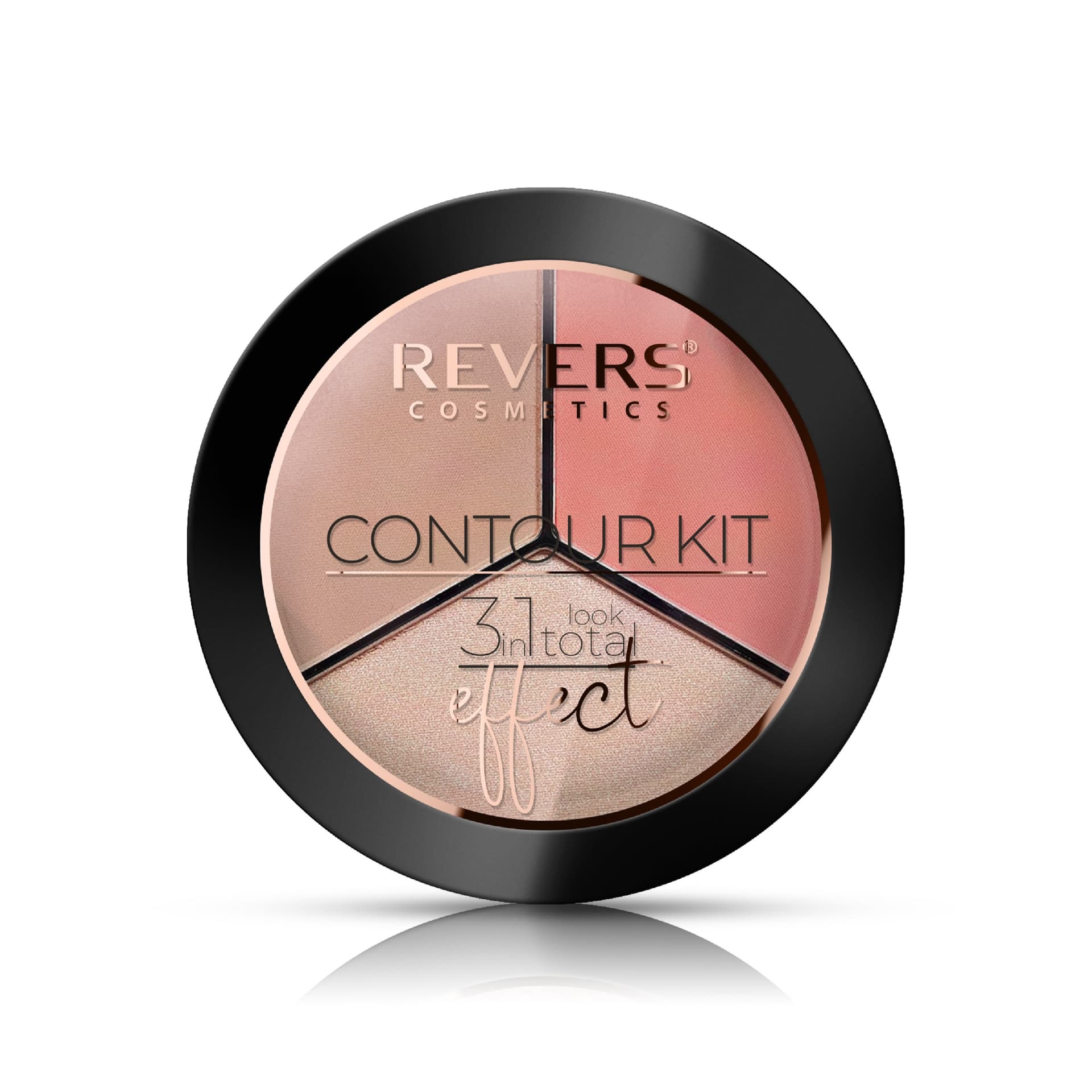 

REVERS Paleta do konturowania twarzy CONTOUR KIT 3in1 look total effect 02- 15 g
