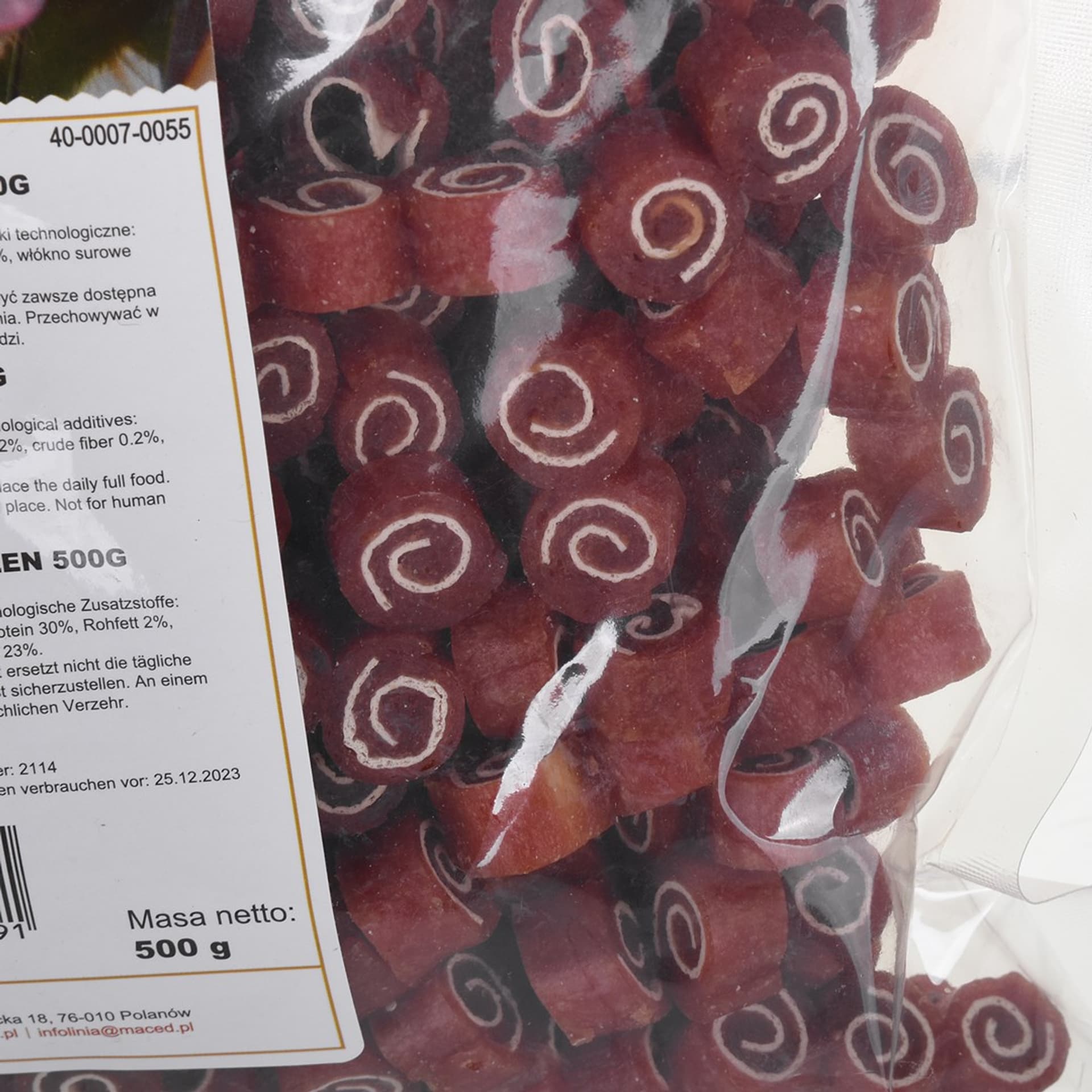 

MACED SUSHI KACZKA Z RYBĄ 500G