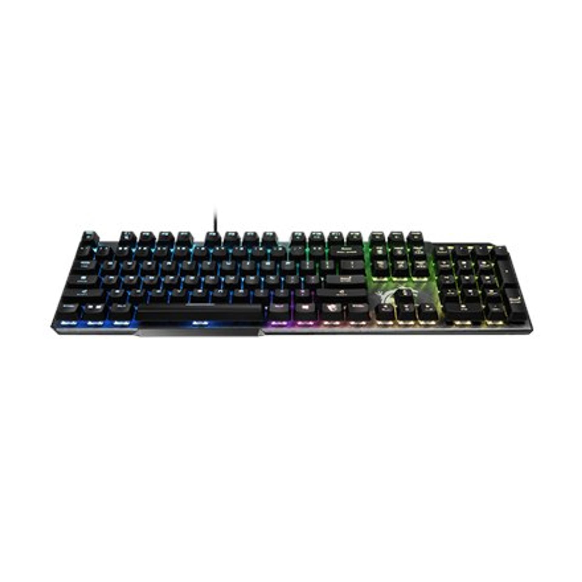 

MSI GK50 Elite, klawiatura gamingowa, oświetlenie LED RGB, US, przewodowa, Black/Silver