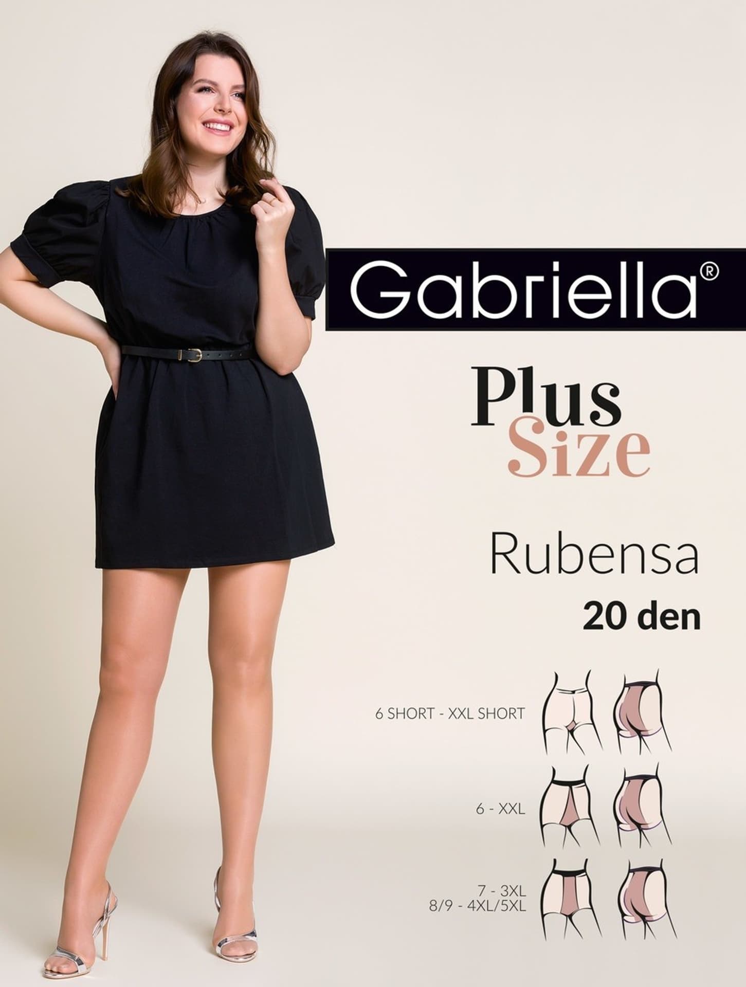 

RAJSTOPY RUBENSA PLUS SIZE 20 DEN R.6-7 (kolor beige, rozmiar 7)