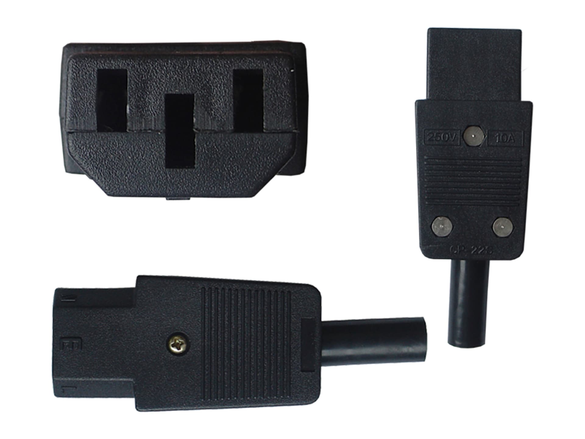 

20 szt. Gniazdo zasilania 3Pin komputerowe na kabel