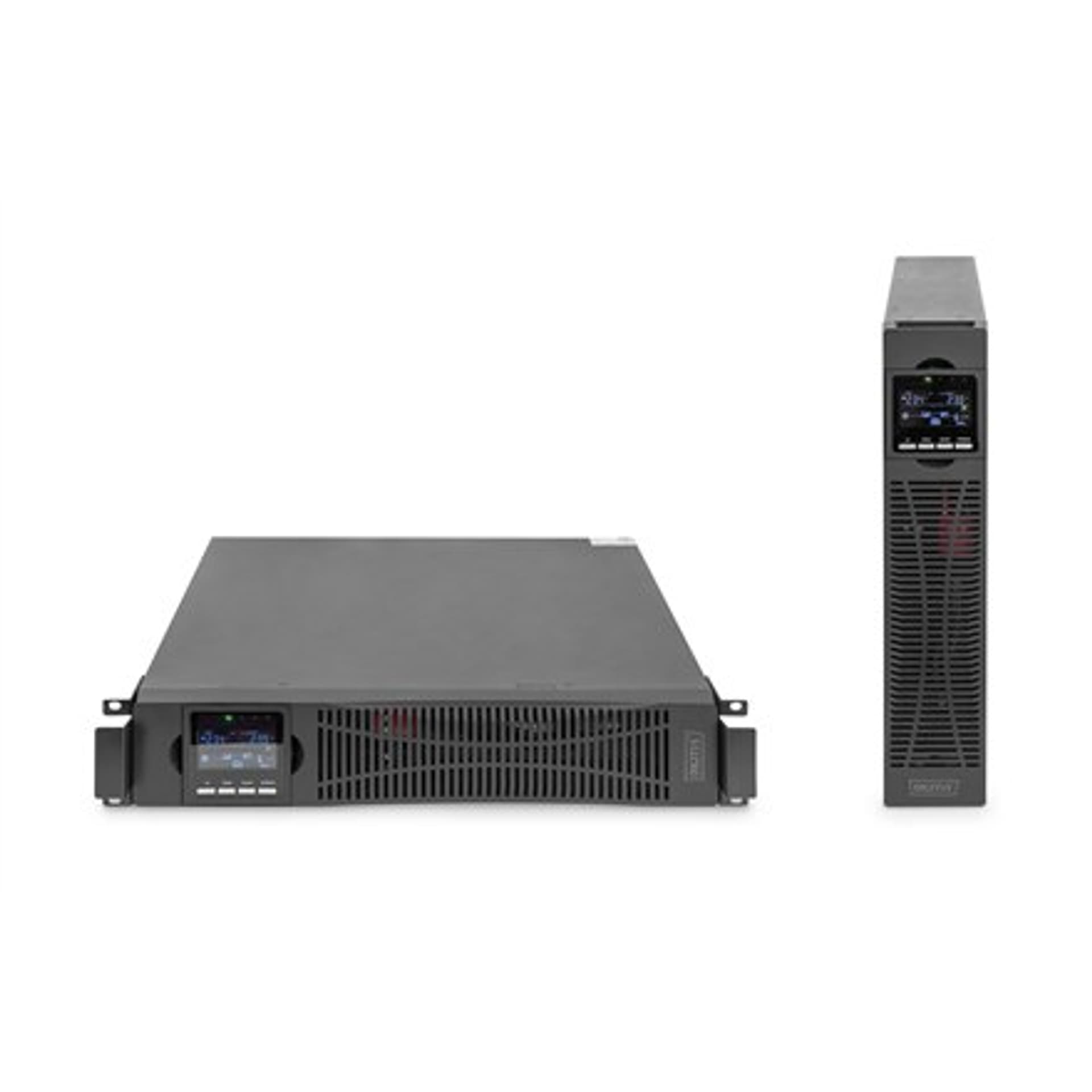 

DIGITUS OnLine UPS, rack/tower, 1500VA, 1500W, LCD, 8 x C13, 1 x C19, RS-232, USB, RJ45, karta SNMP (opcja), karta przekaźnikowa, Opcja)/karta przekaźnikow