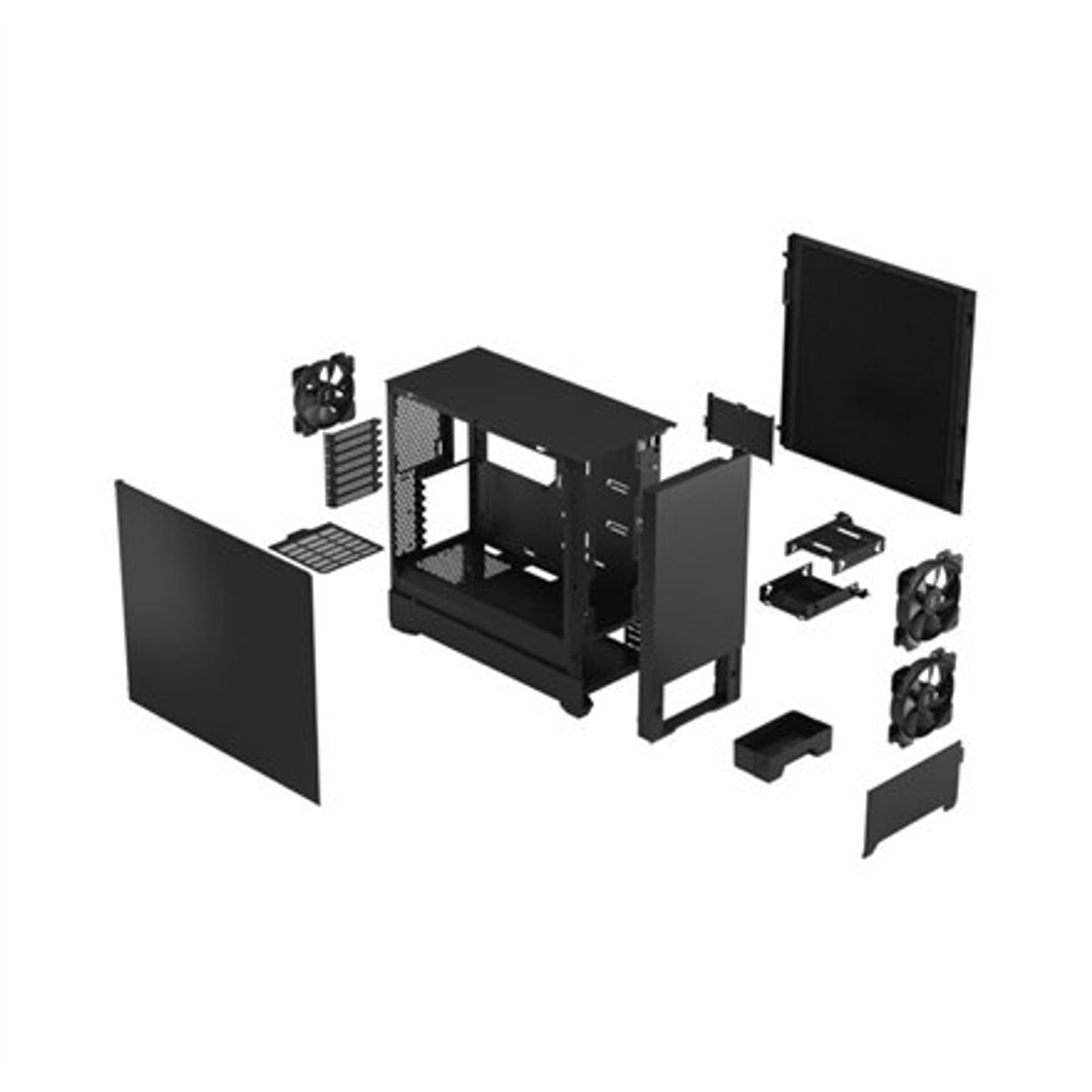 

Fractal Design Pop Silent Black Solid, ATX, mATX, Mini ITX, zasilacz w zestawie Nie